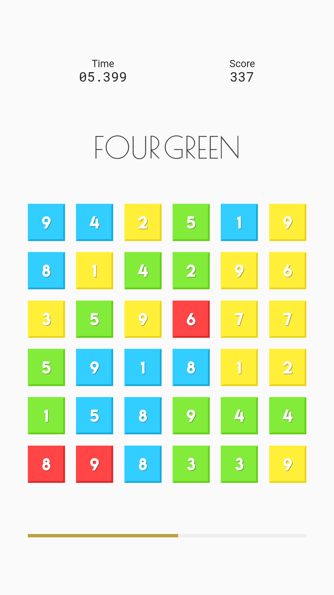 NumCol - Numbers & Colours Brain Game screenshot