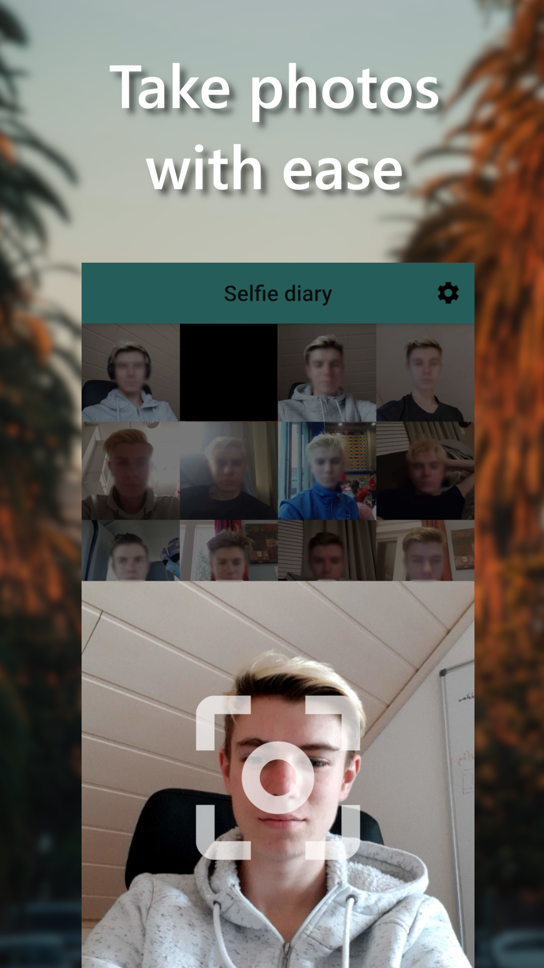 Selfie diary with AI screenshot