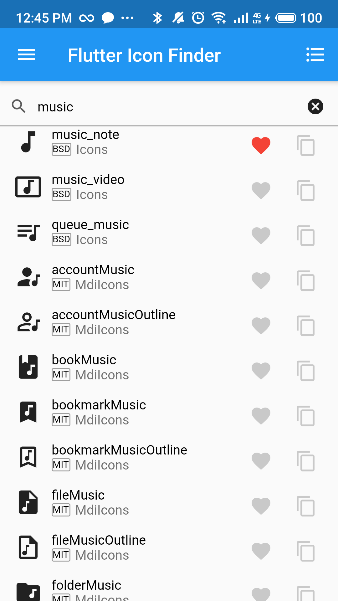 Flutter Icon Finder screenshot