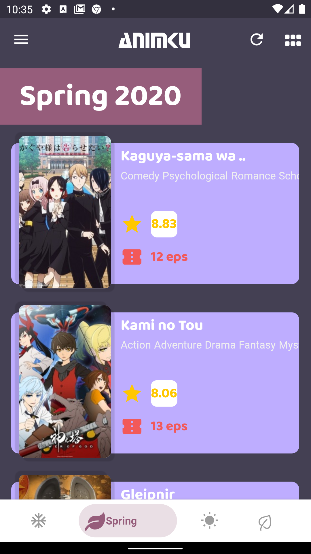 Animku screenshot