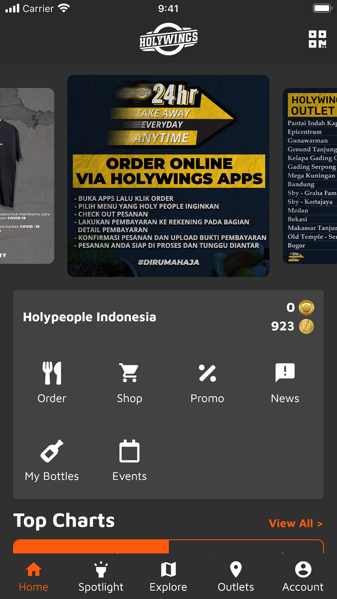 Holywings screenshot