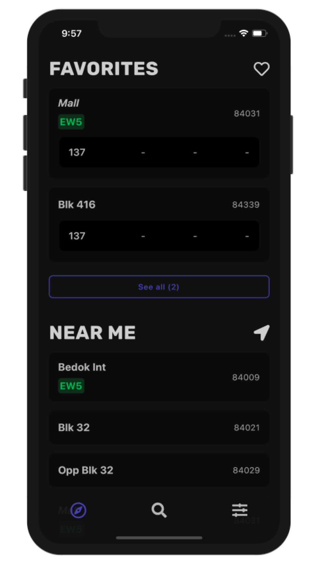 NextBus SG screenshot