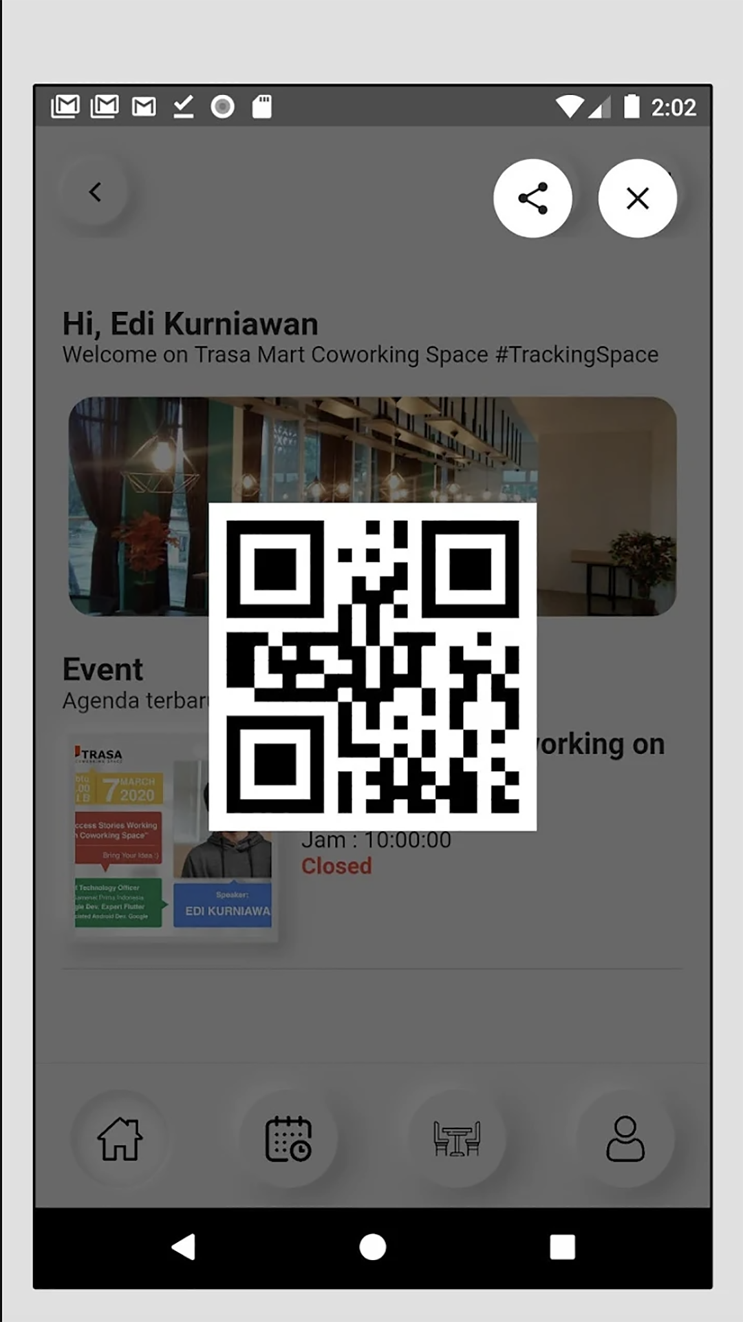 Tracking (Trasa Coworking) Space screenshot