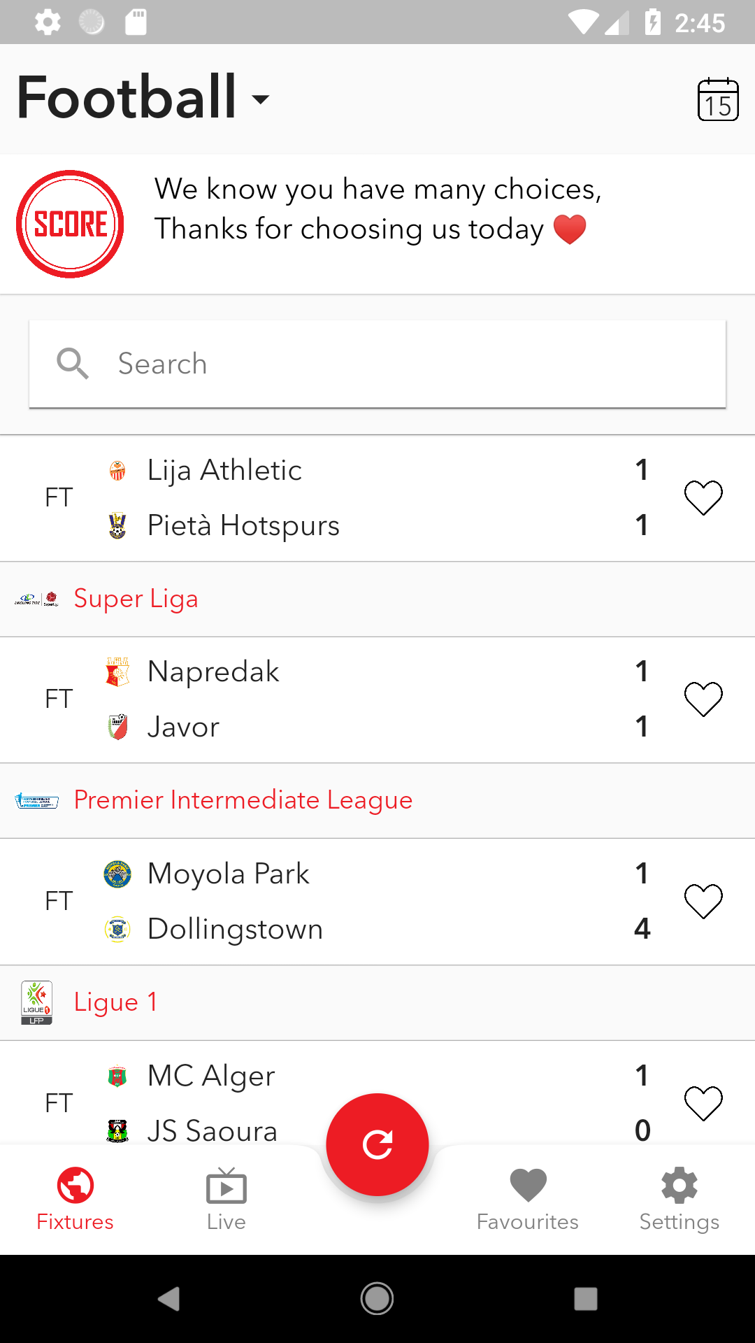 360 Score - Live Score and more screenshot