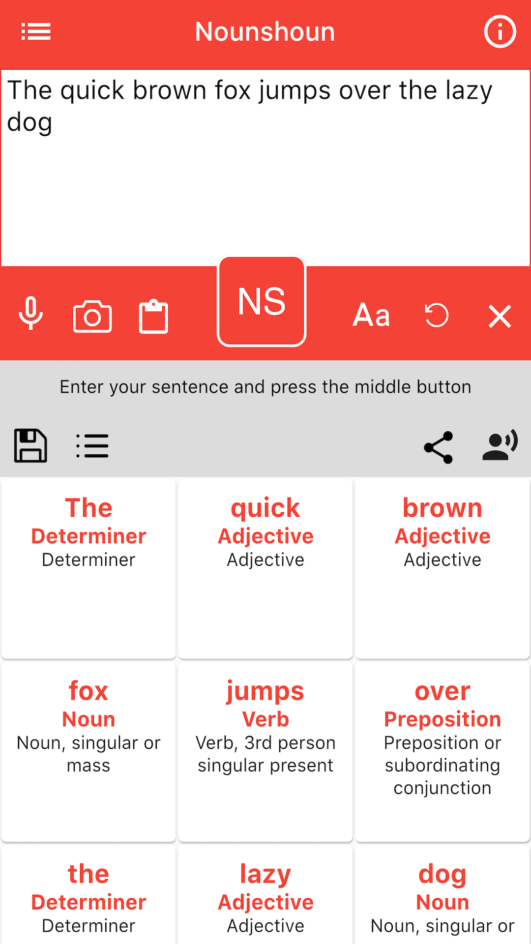 Nounshoun - English Grammar App screenshot
