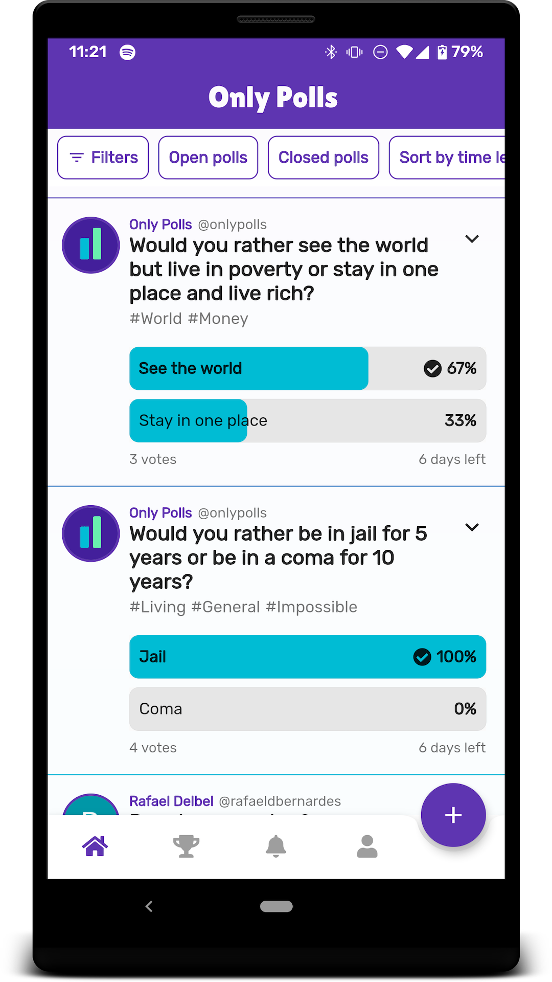 Only Polls screenshot