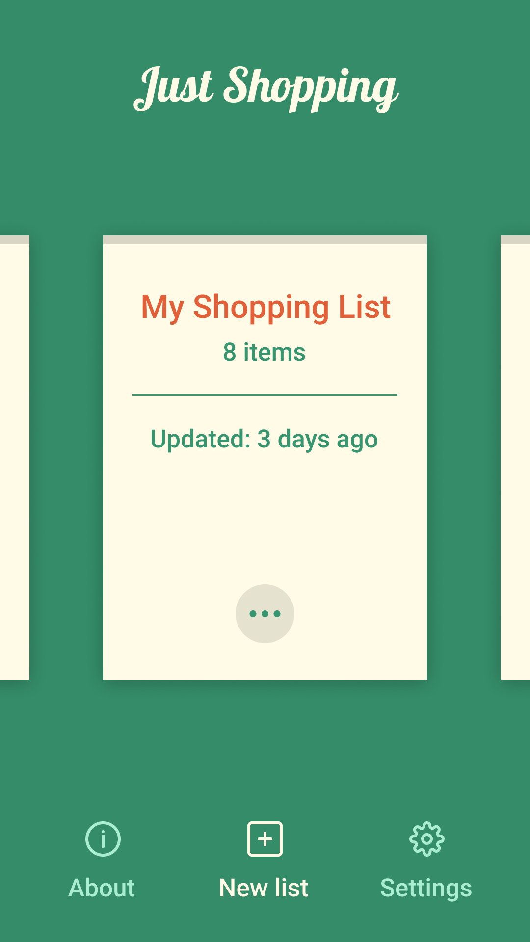 Just Shopping screenshot