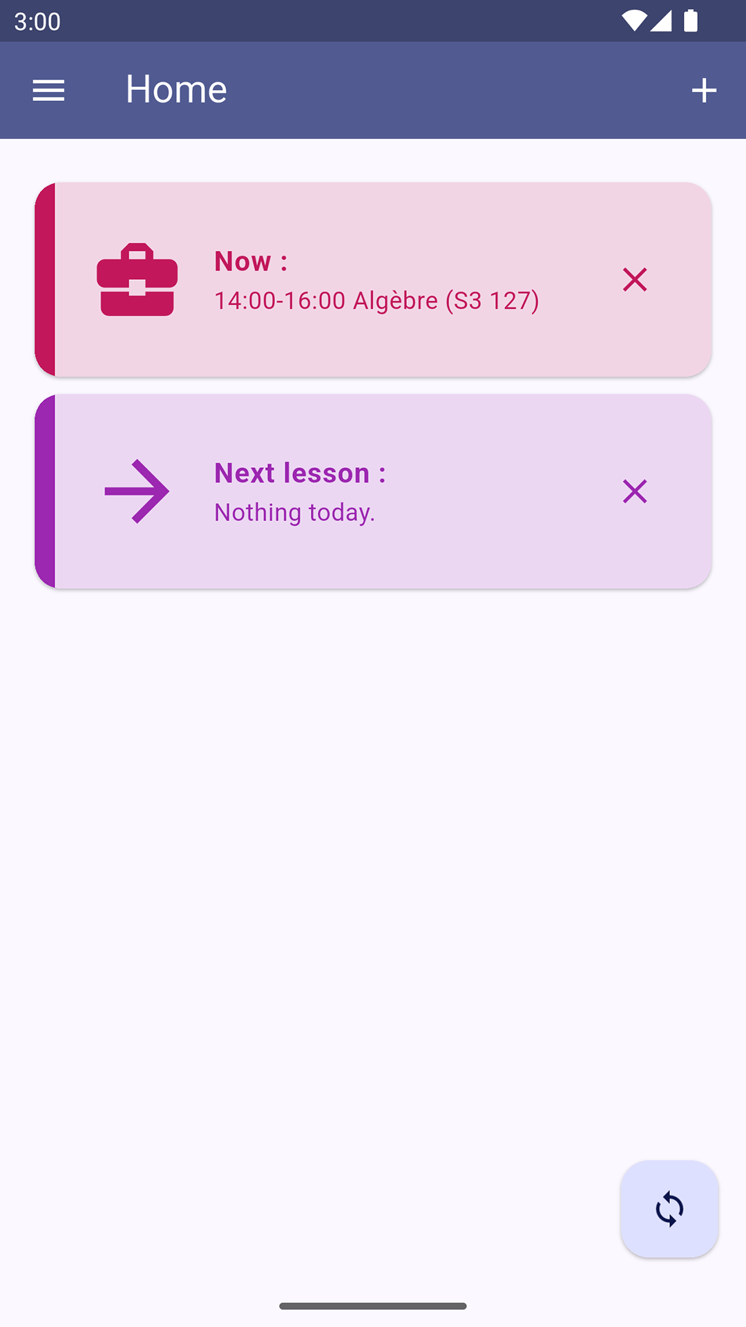 Unicaen Timetable screenshot