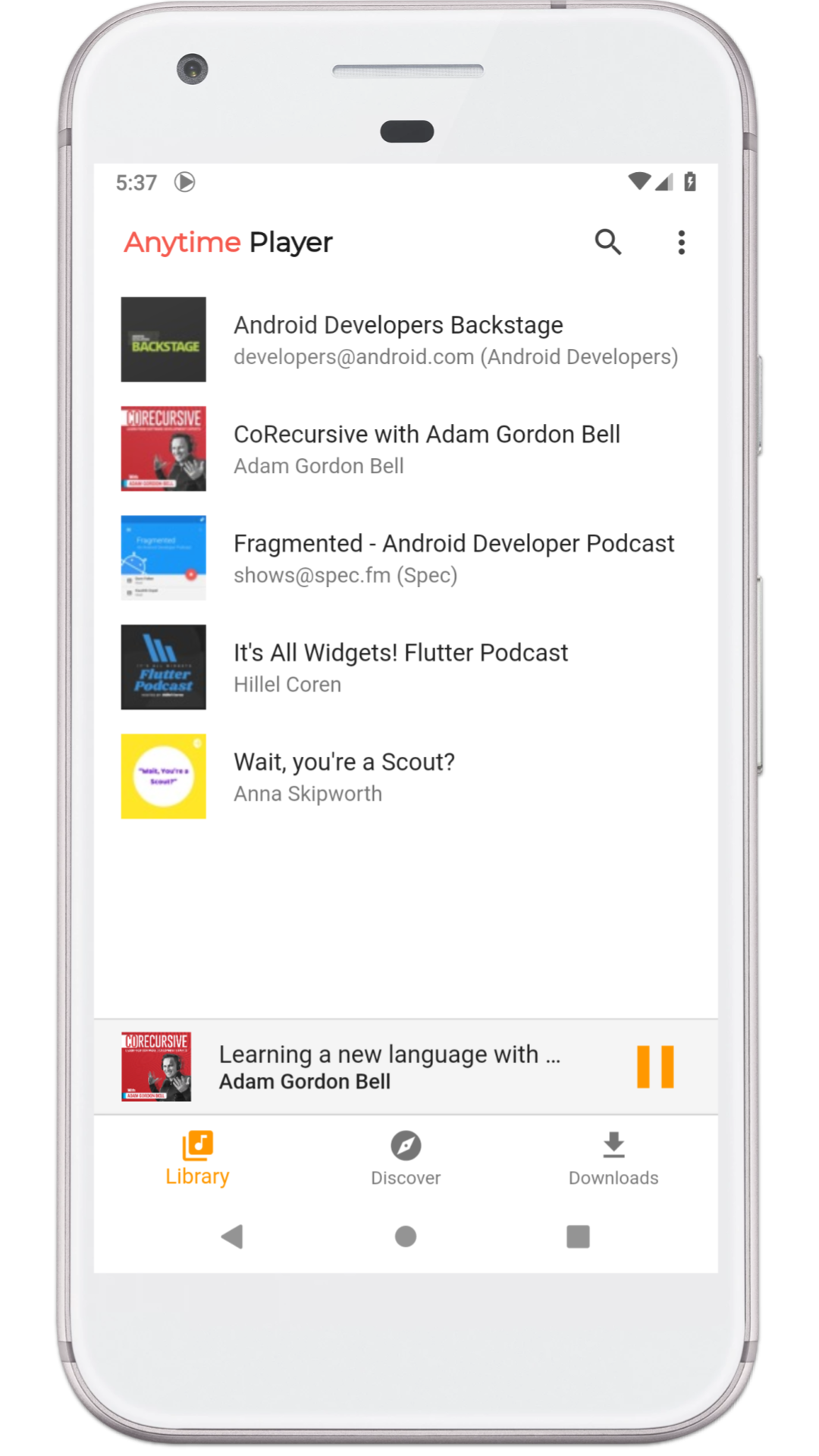 Anytime Podcast Player screenshot