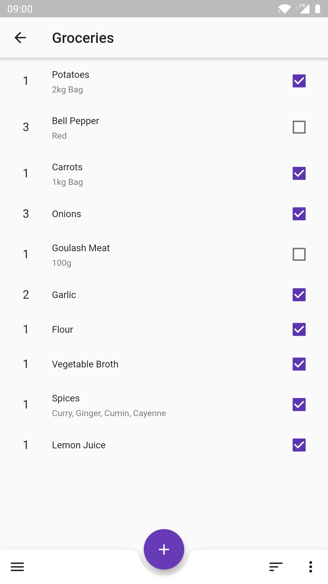 Simply Lists screenshot