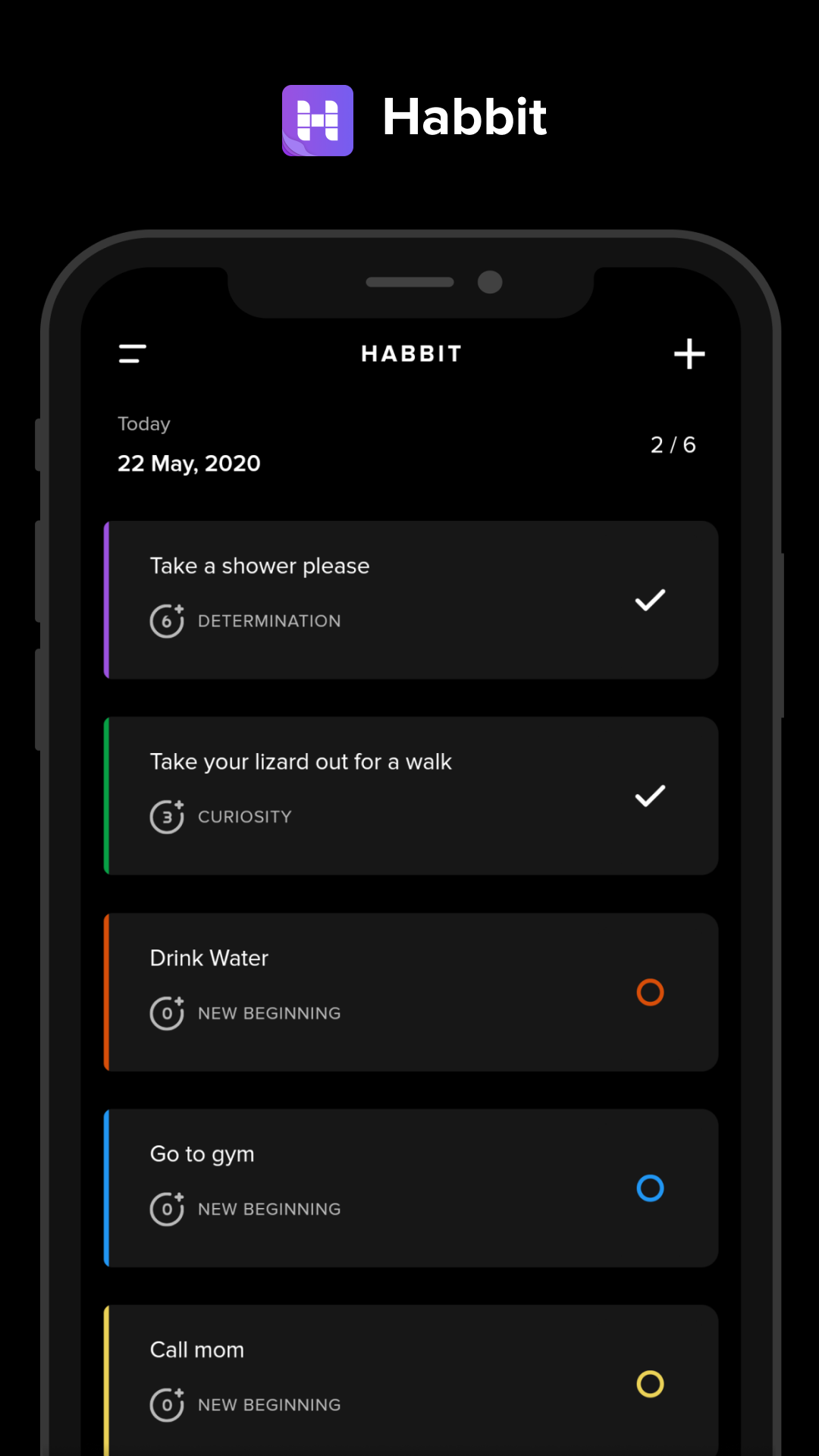 Habbit - Simple habit tracker screenshot