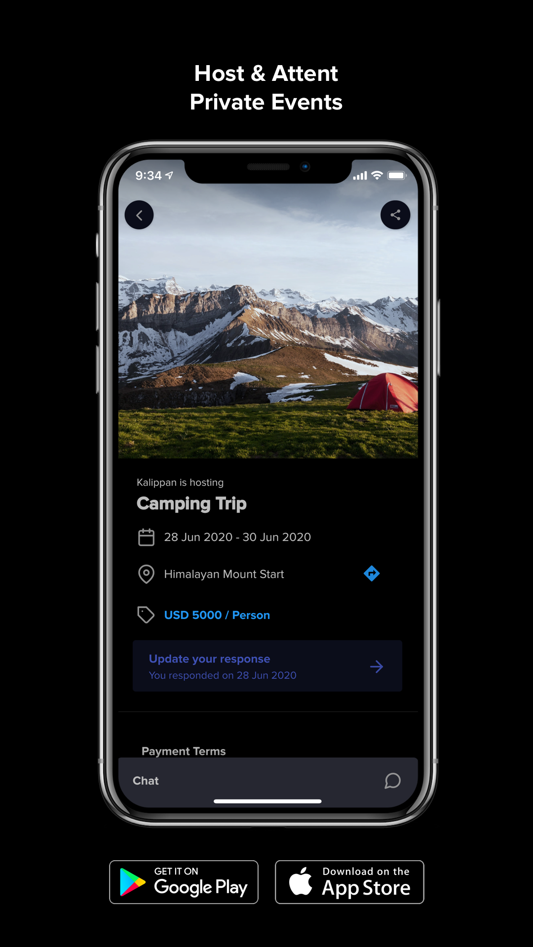 Cacthup - Private events screenshot