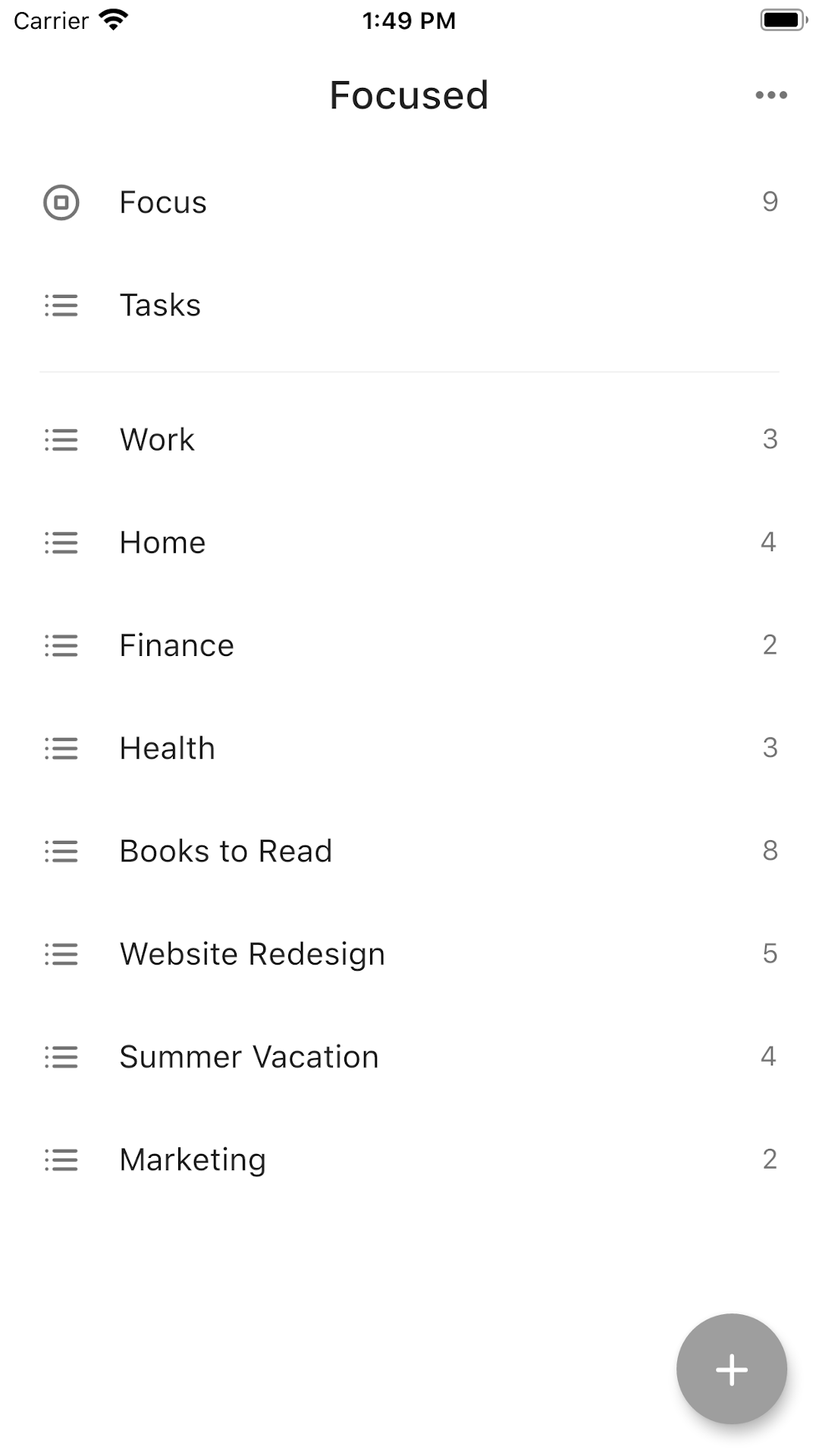 Focused: To-Do Lists, Tasks & Reminders screenshot