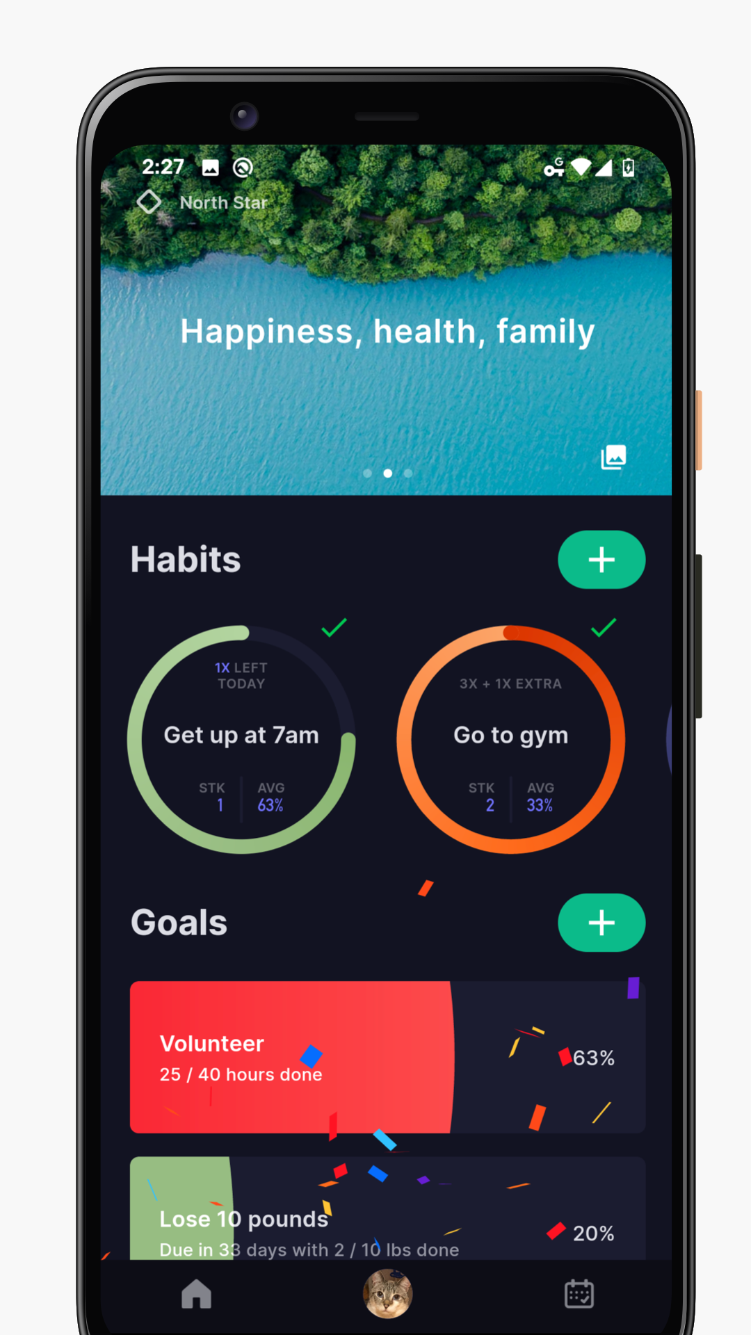 Higher Goals - Habit Tracker and Goal Setter screenshot