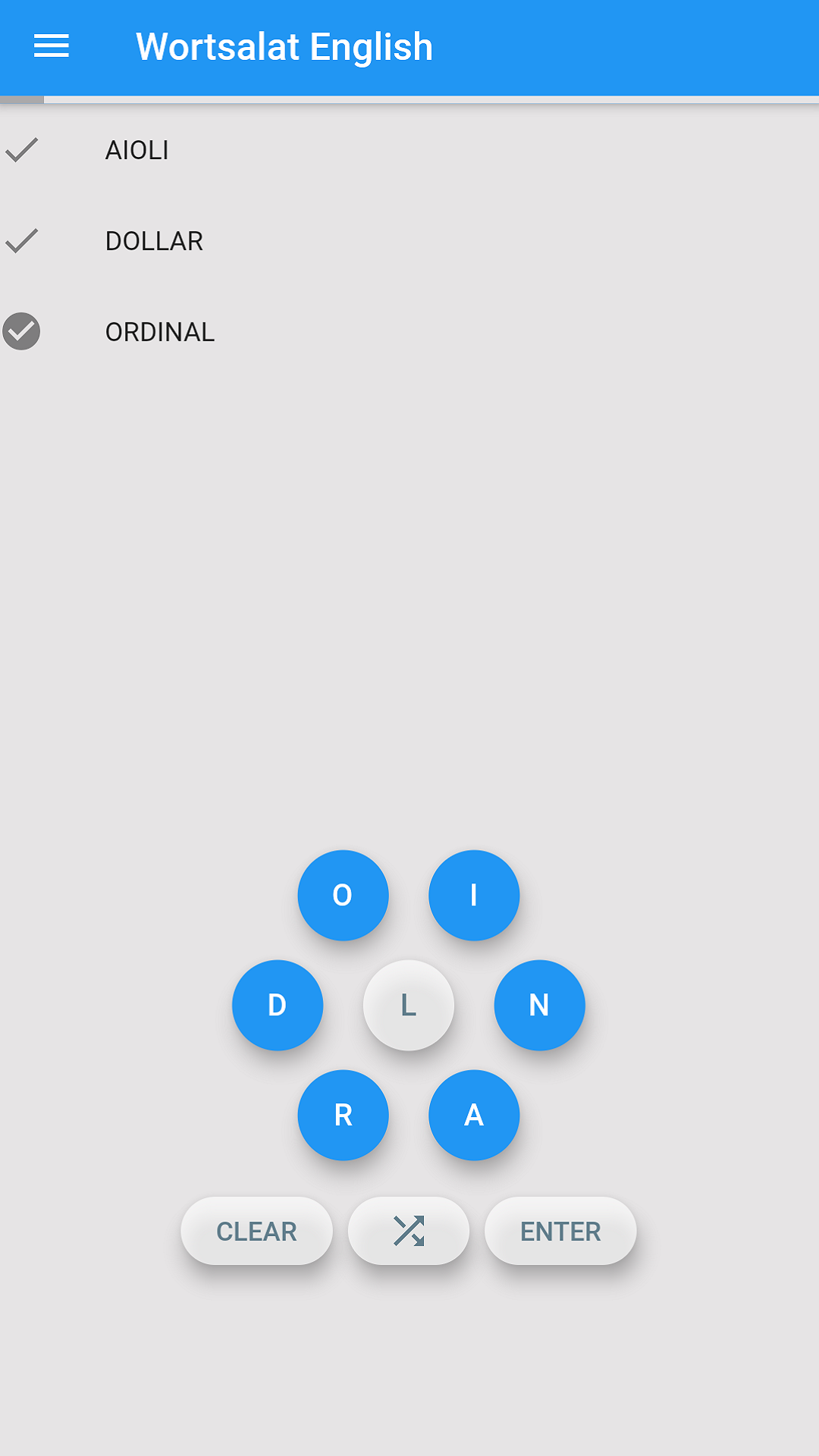 Wortsalat - Spelling Bee Anagrams screenshot