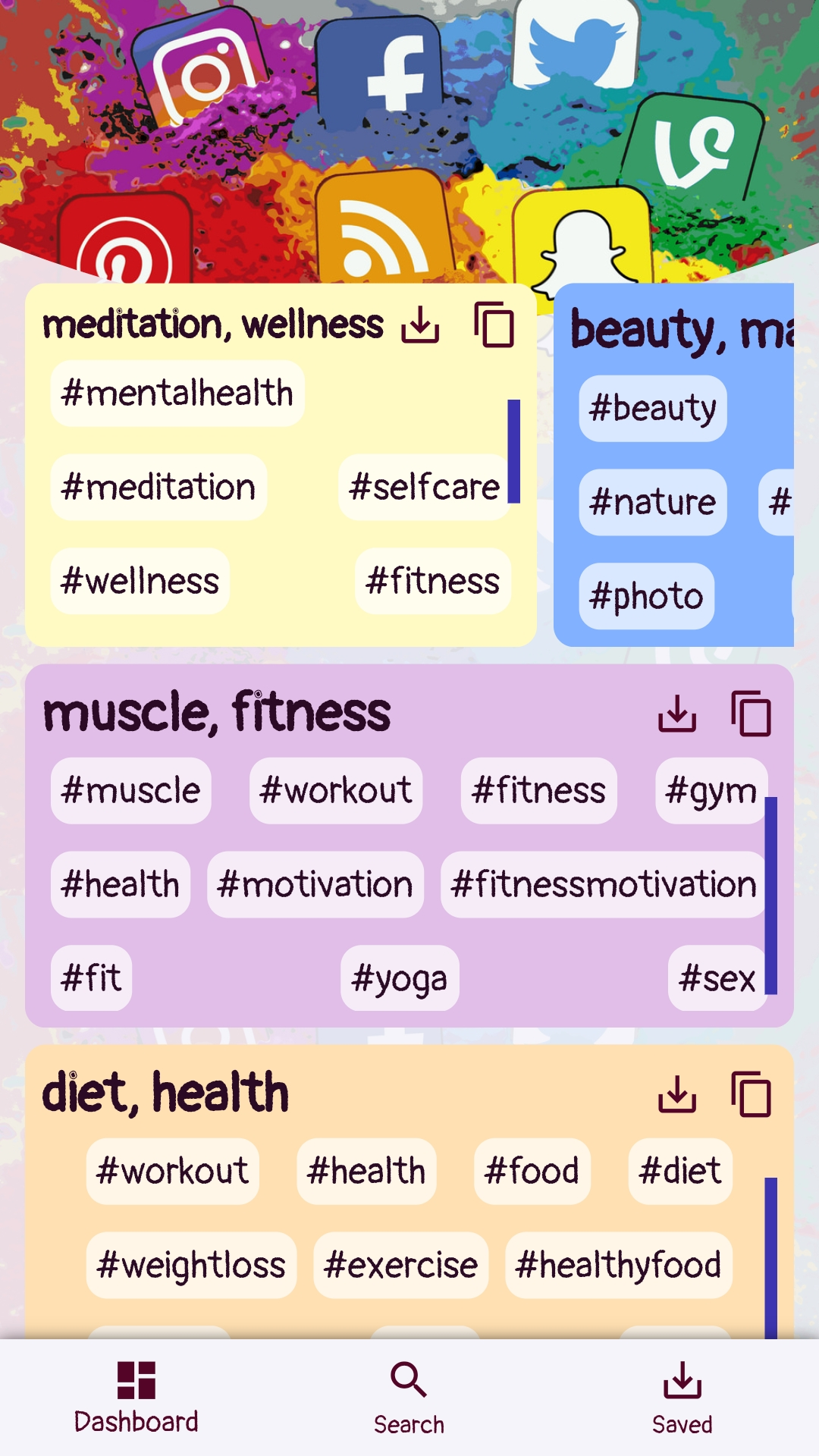HashFluencer - Search Find HashTags Get Followers screenshot