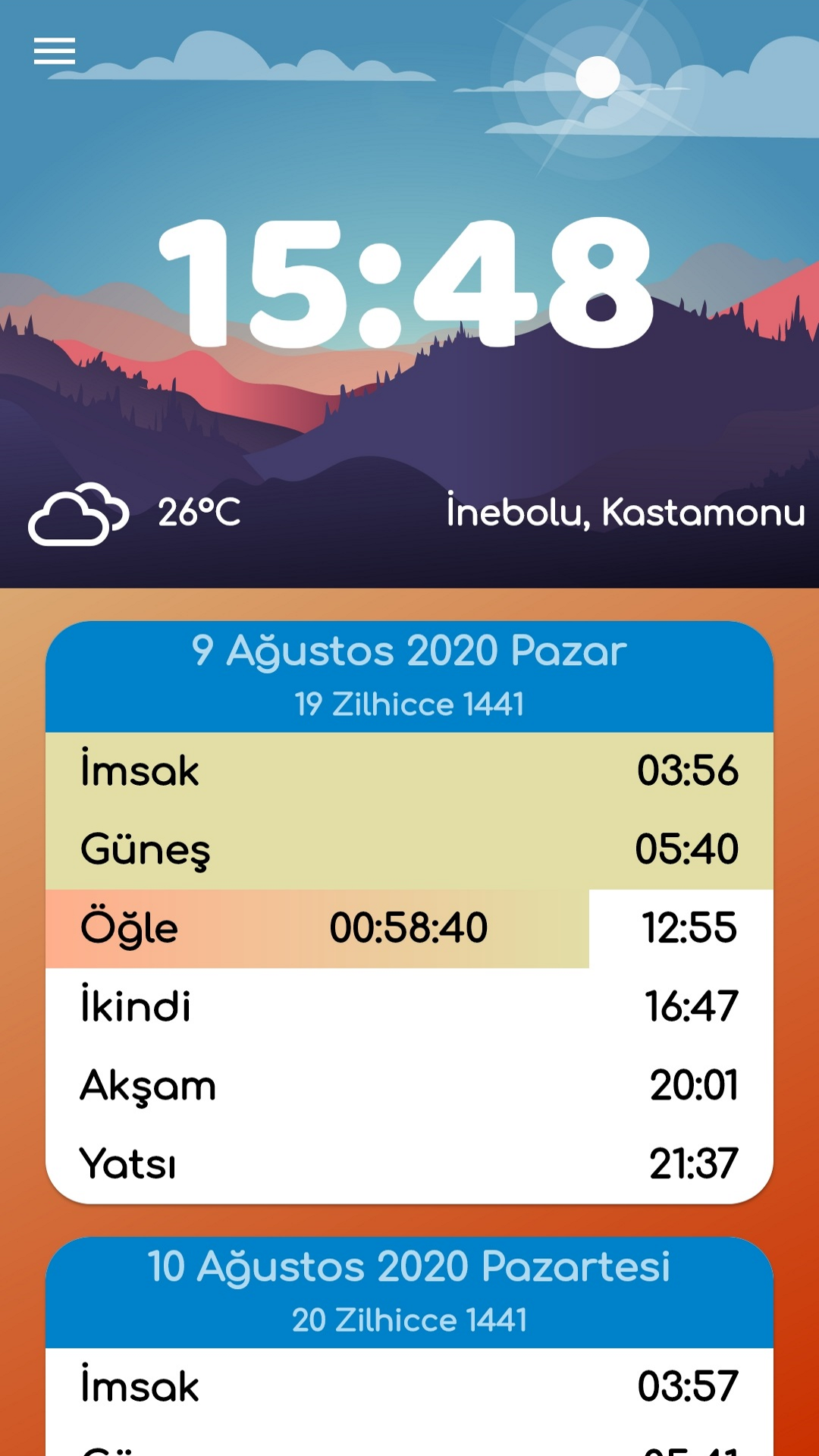 Prayer Times (Namaz Vakitleri) screenshot