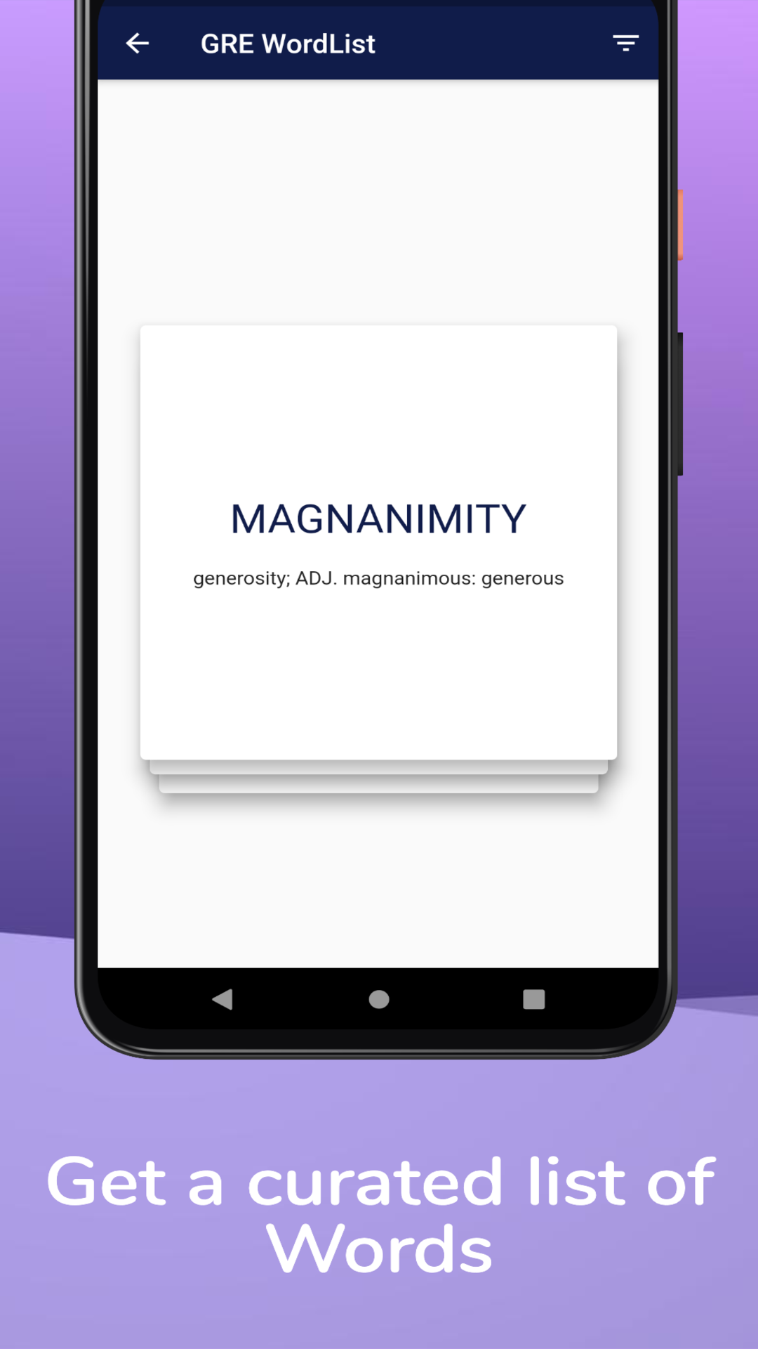 GRE Vocabulary Words screenshot