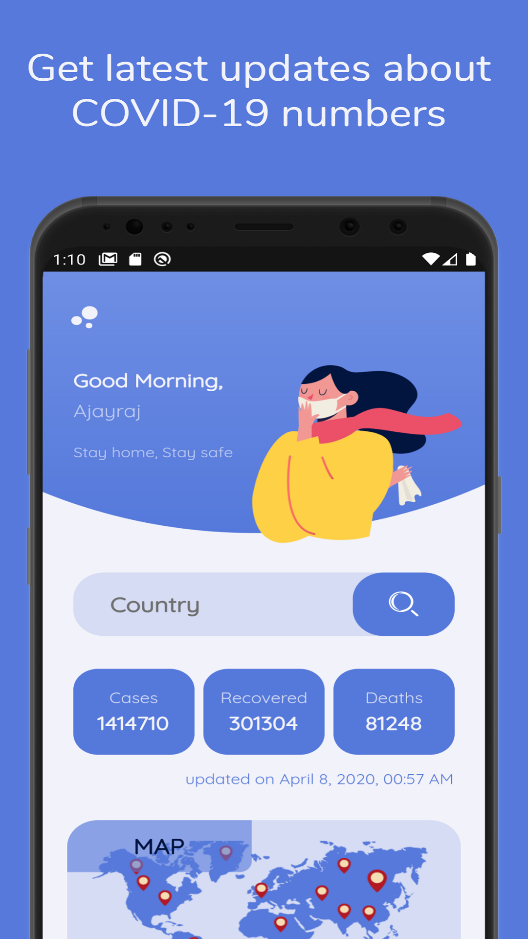 Covid-19 App screenshot