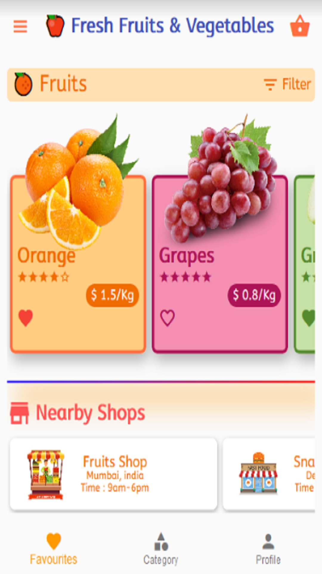 Grocery App UI Design Template screenshot 4
