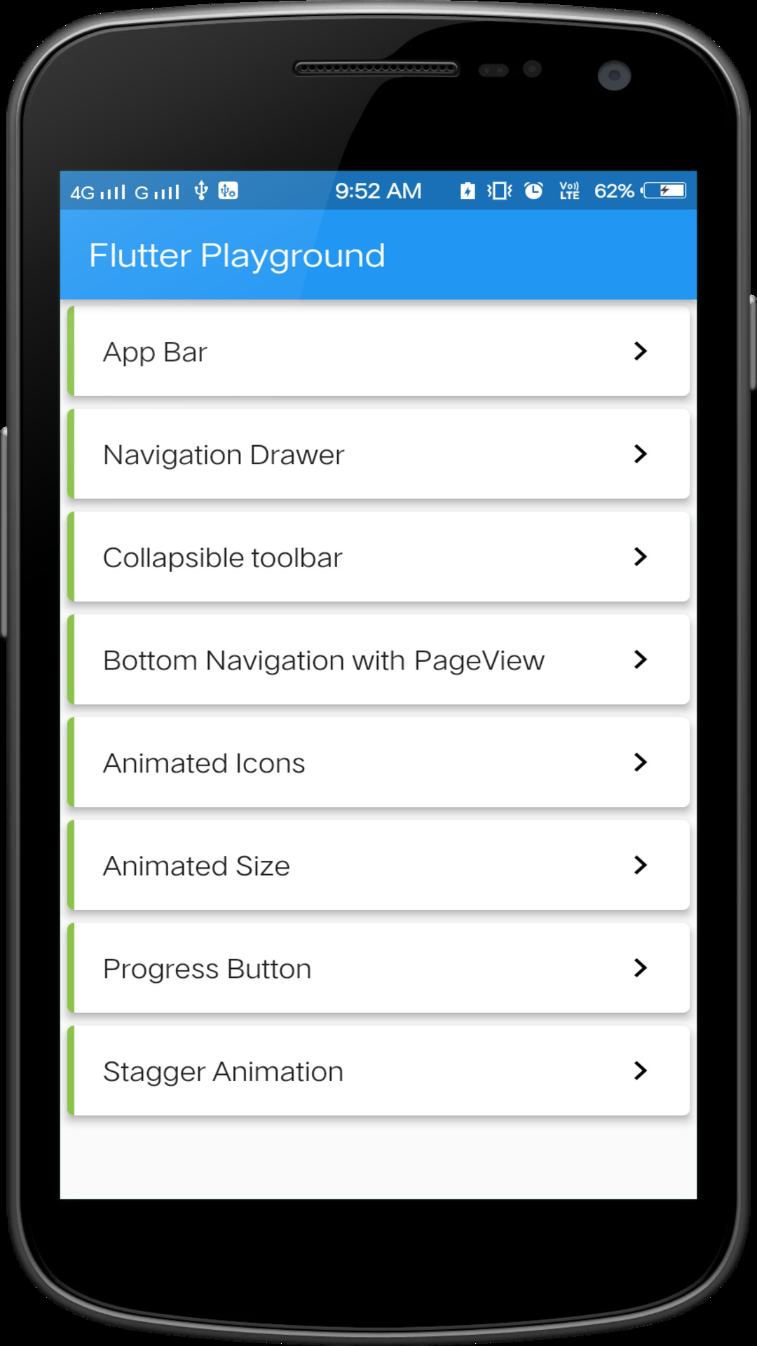 Flutter Playground screenshot