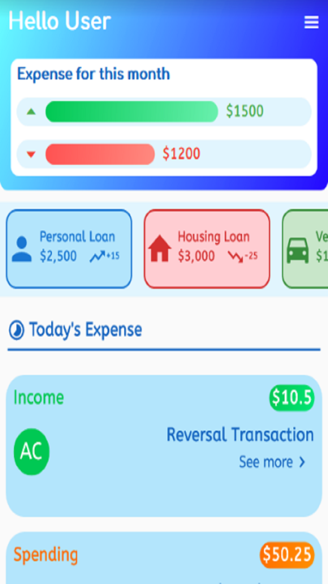 Banking App UI Design Template screenshot