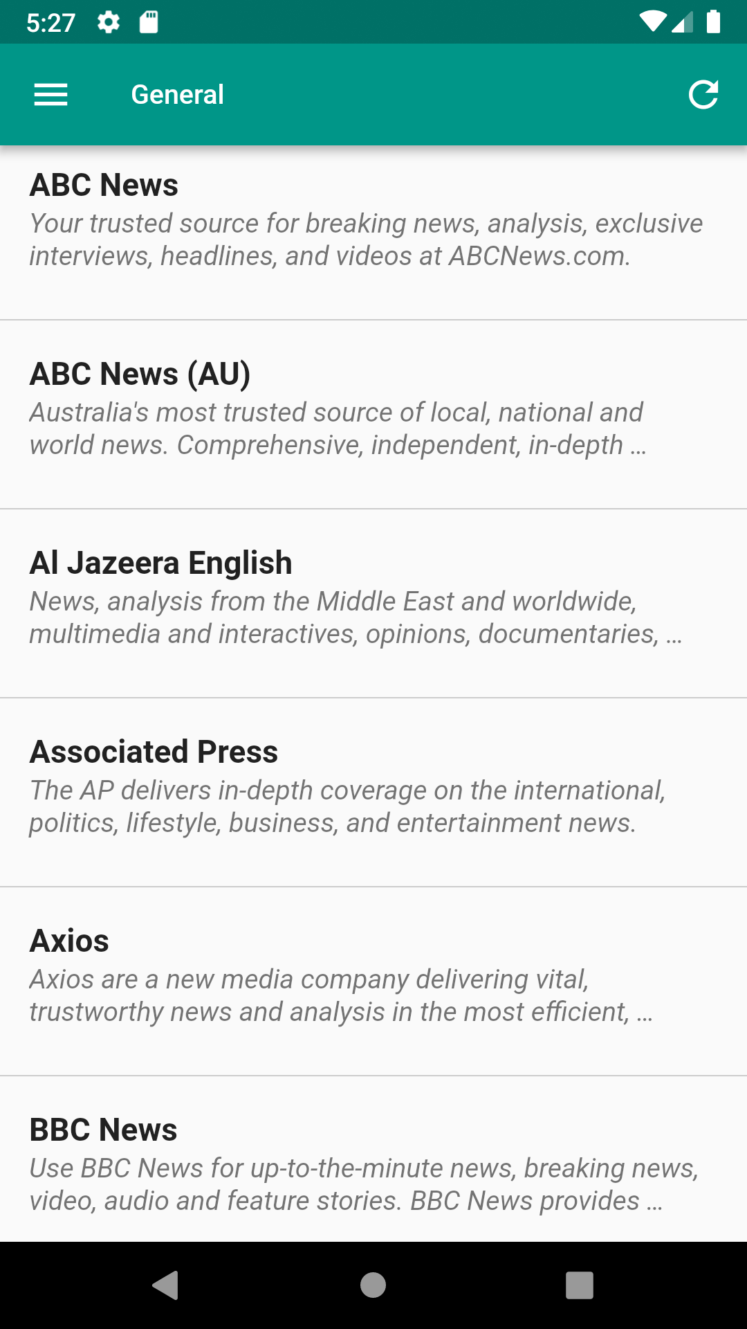 Top News screenshot