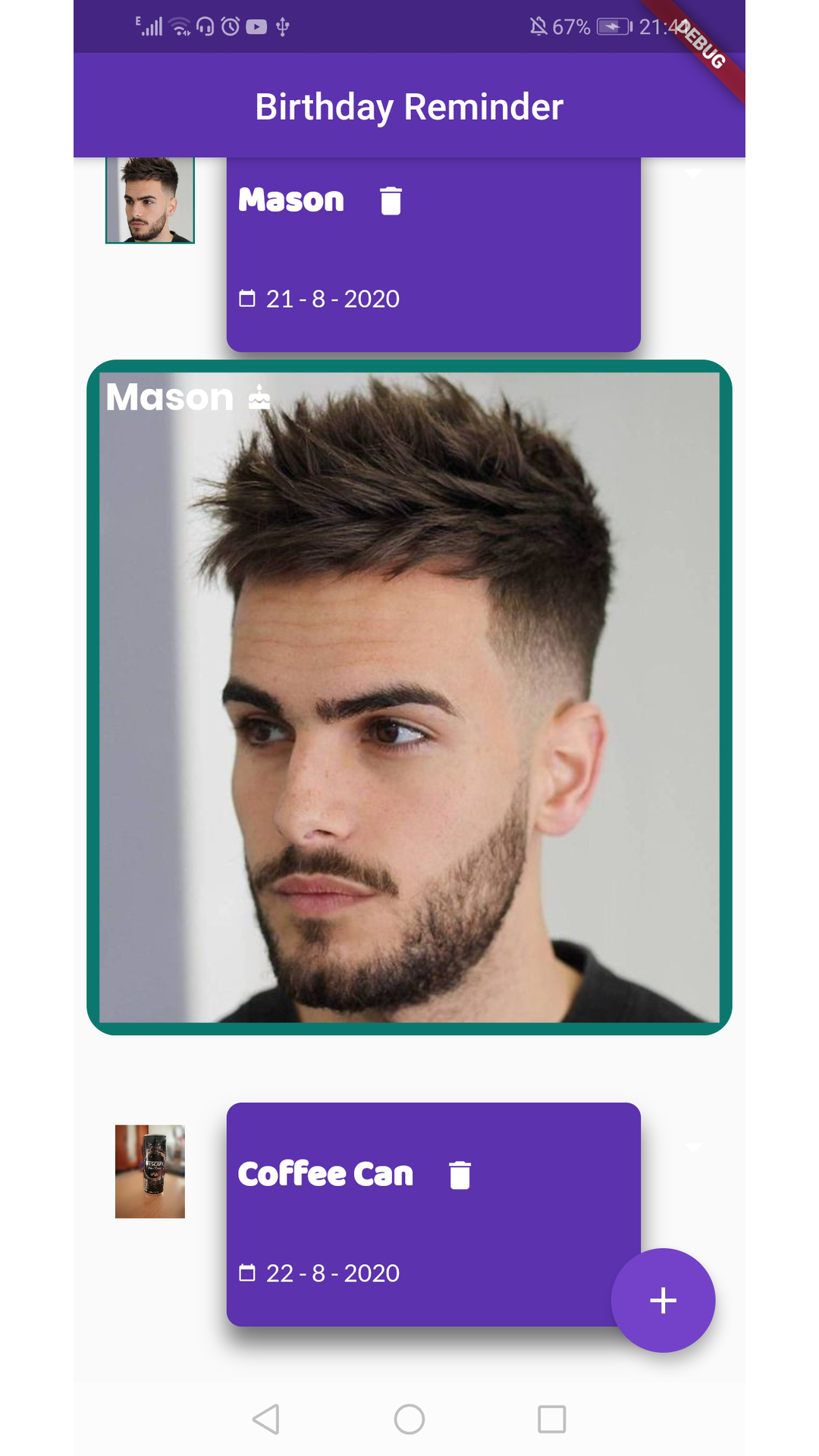Birthday Reminder screenshot