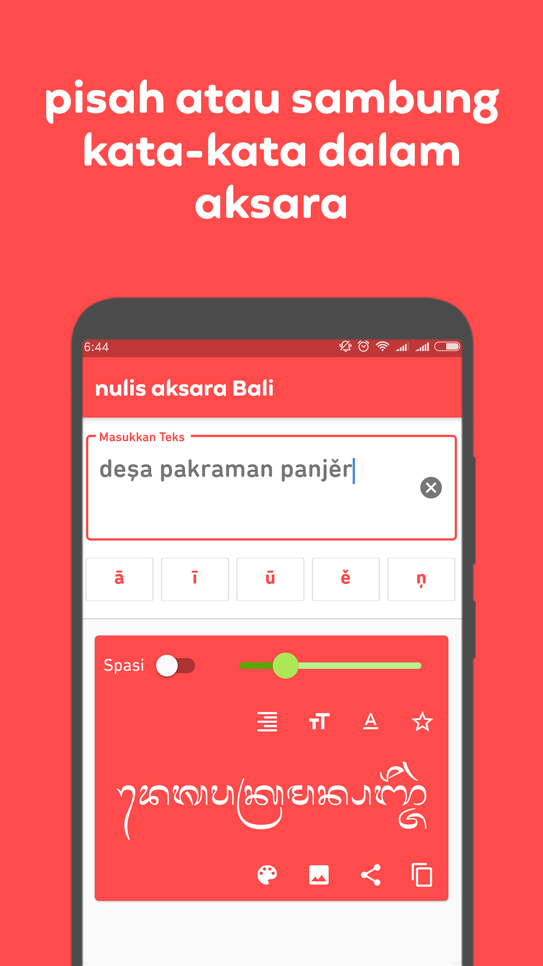 Nulis Aksara Bali screenshot