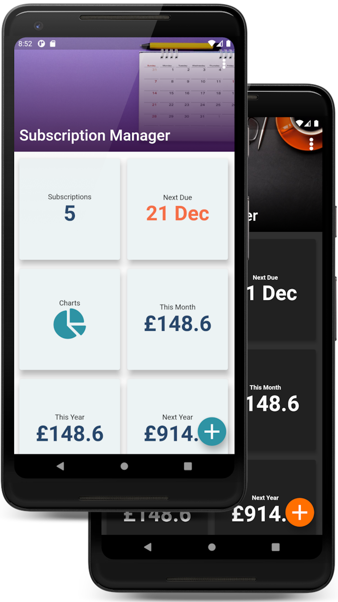SubMan - Subscription Manager screenshot