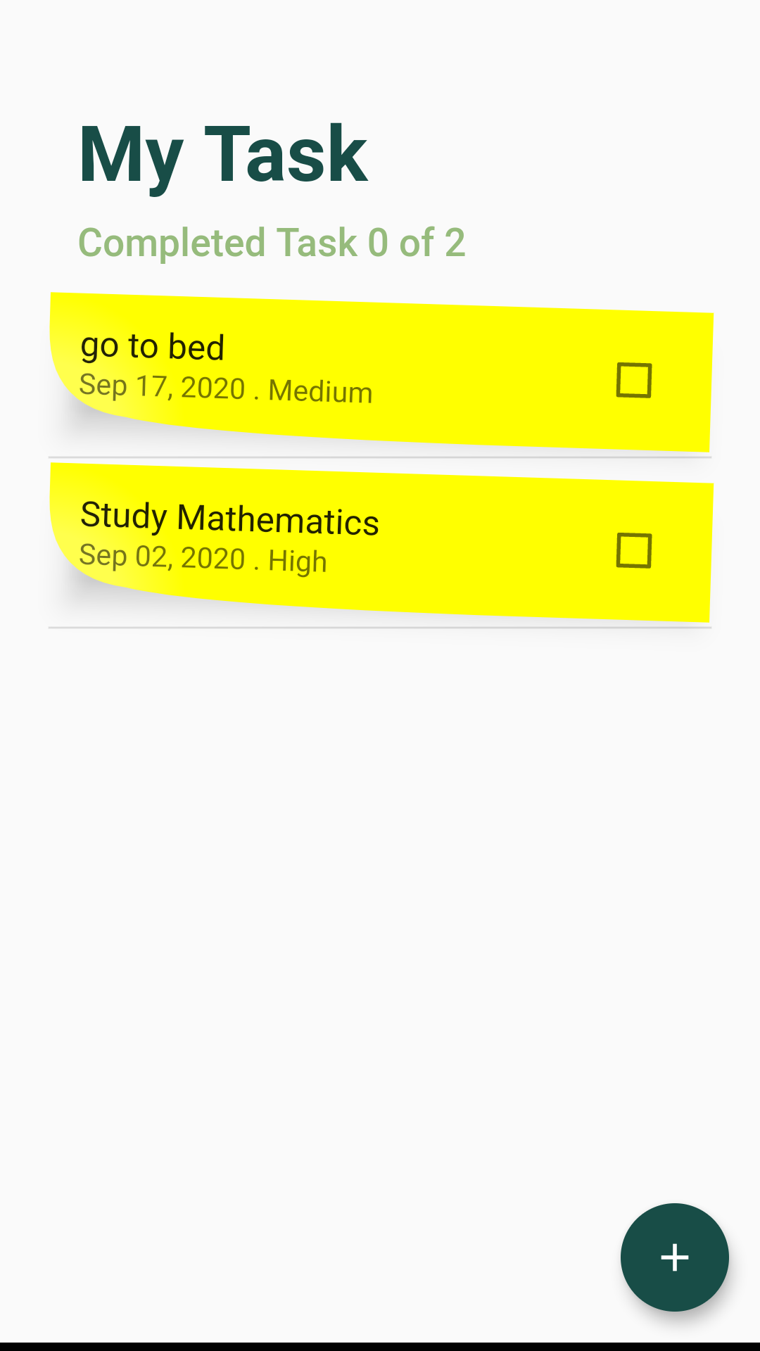 Personal ToDo screenshot