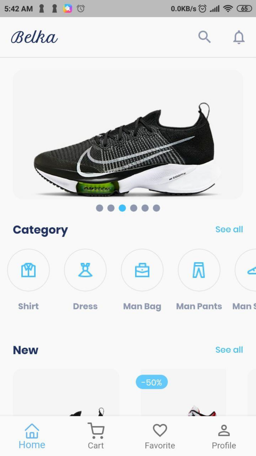 Flutter eCommerce UI Kit screenshot