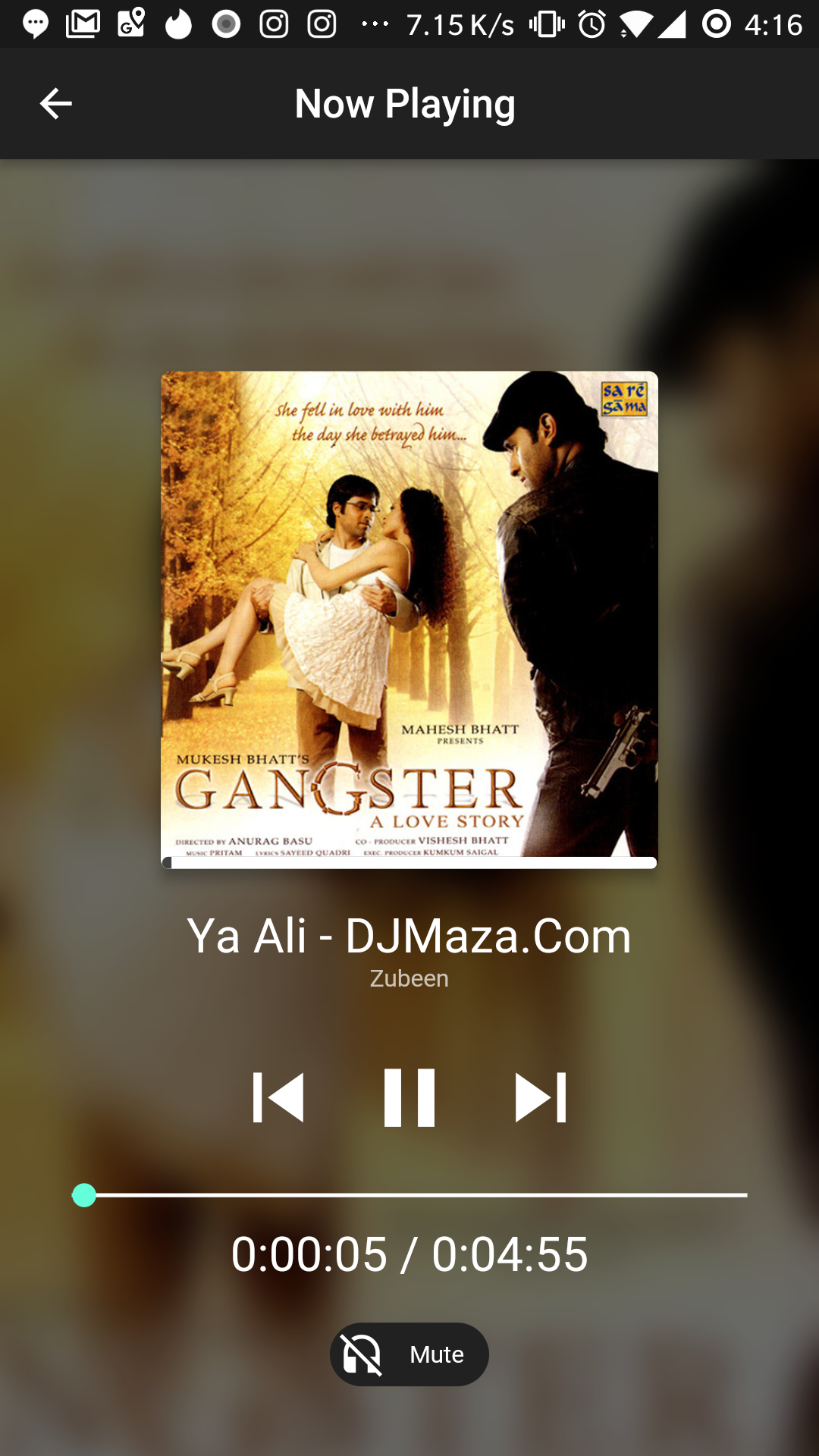 Flutter Music Player screenshot