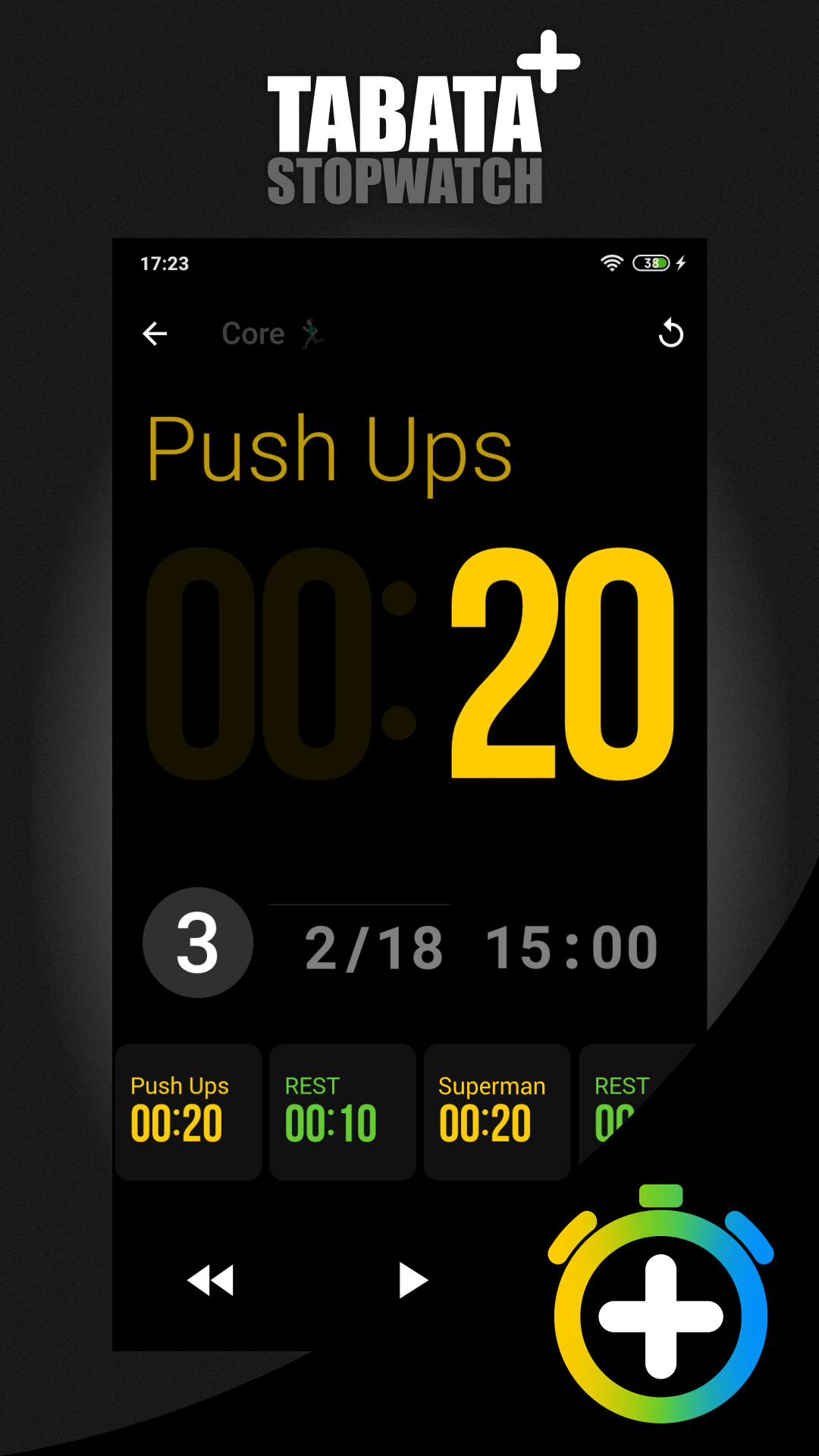 Tabata+ screenshot