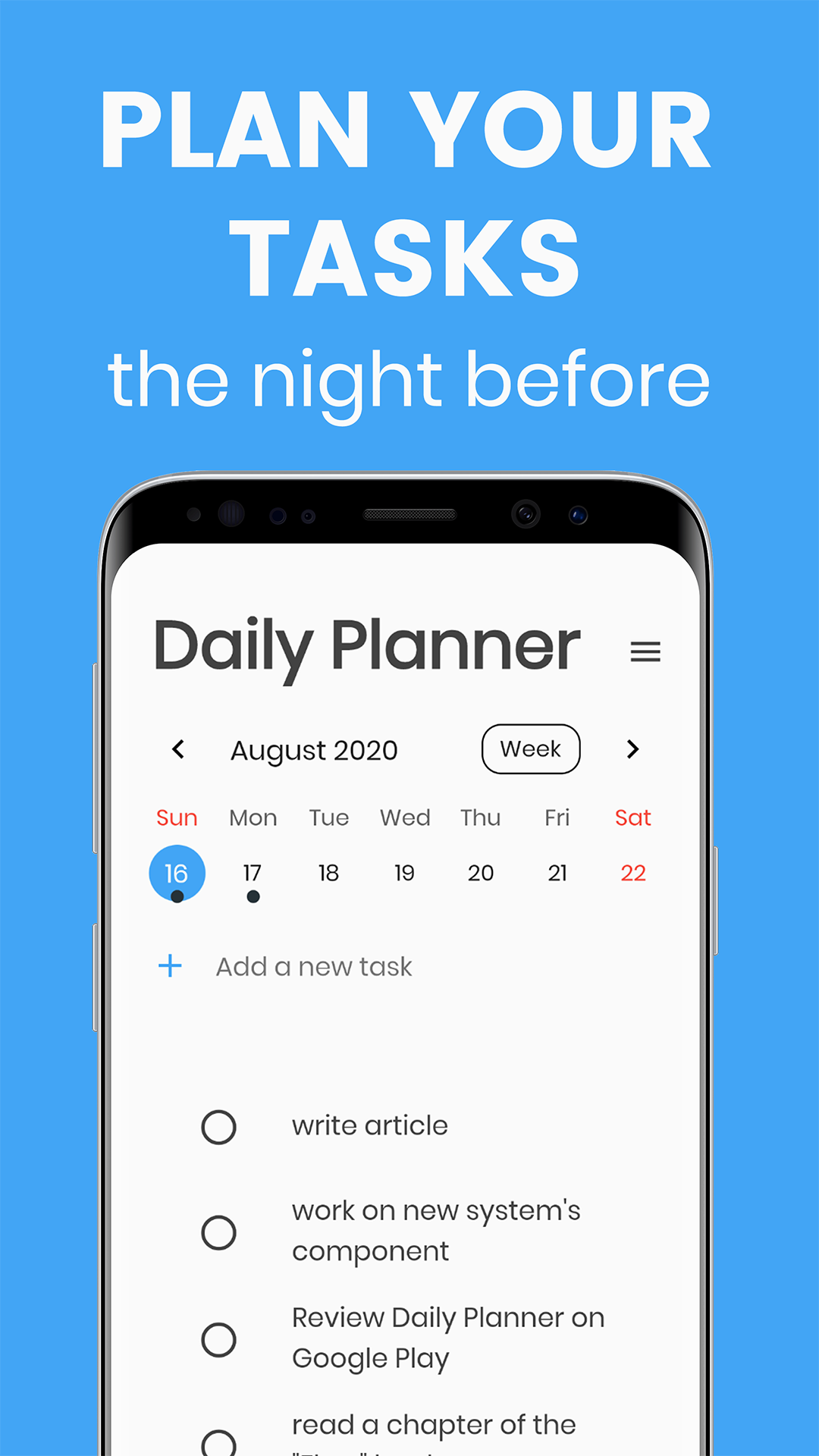 Daily Planner screenshot