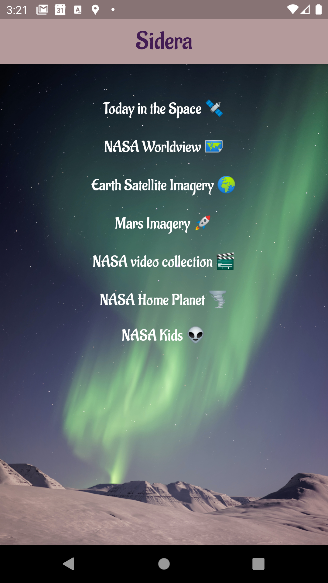 Sidera screenshot