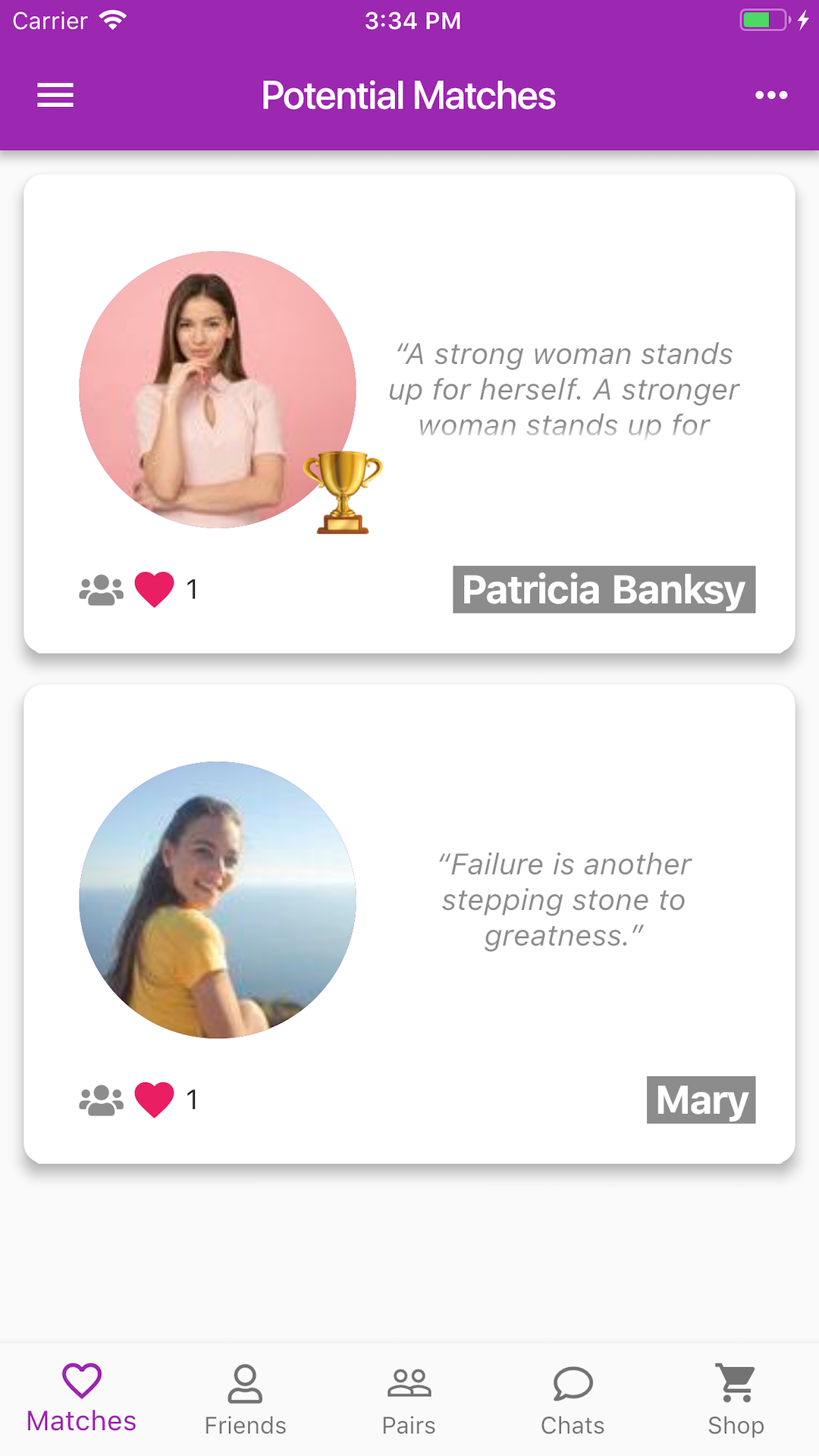 Pairing - Matchmaking & Dating screenshot