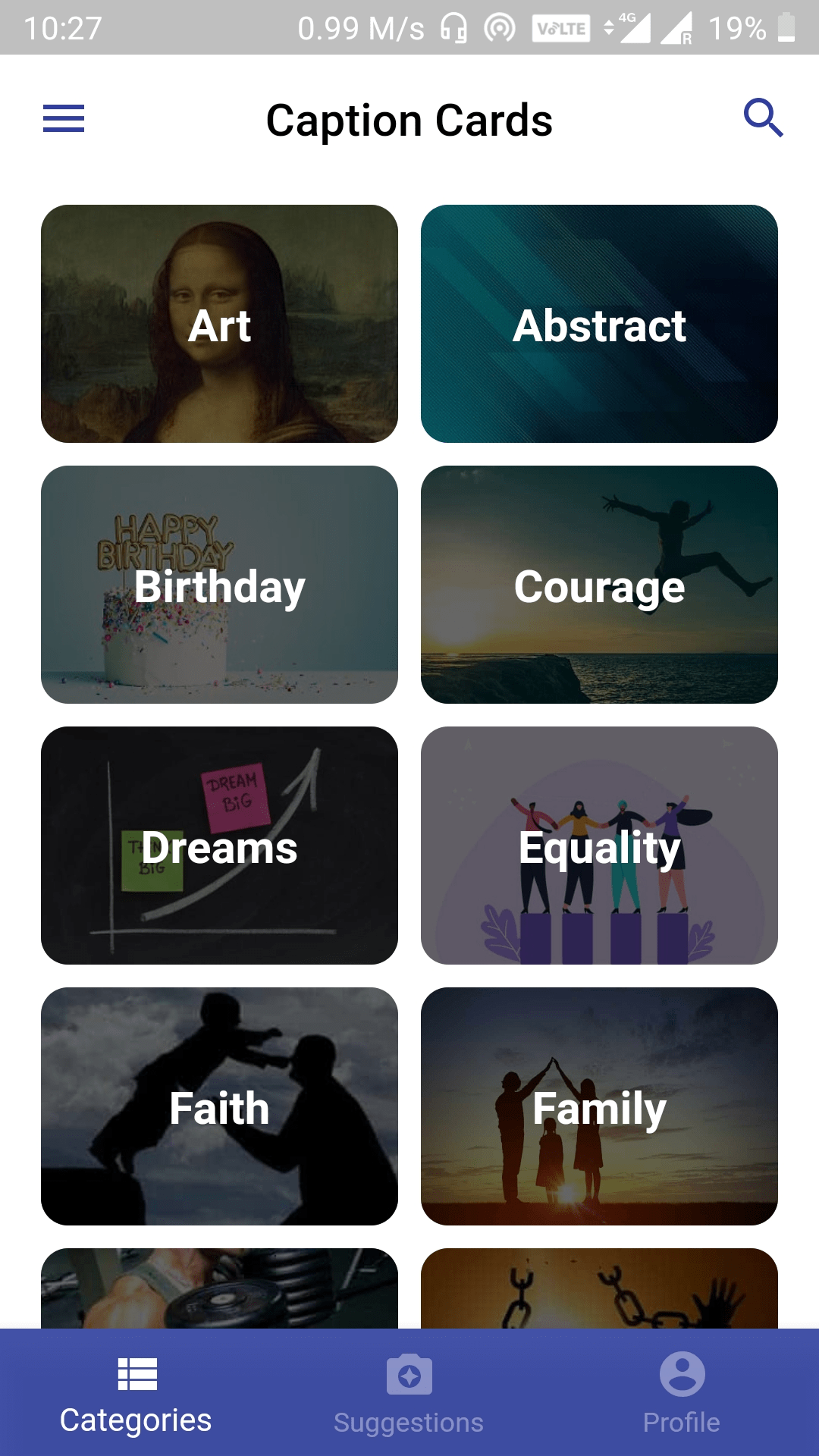 Caption Cards screenshot