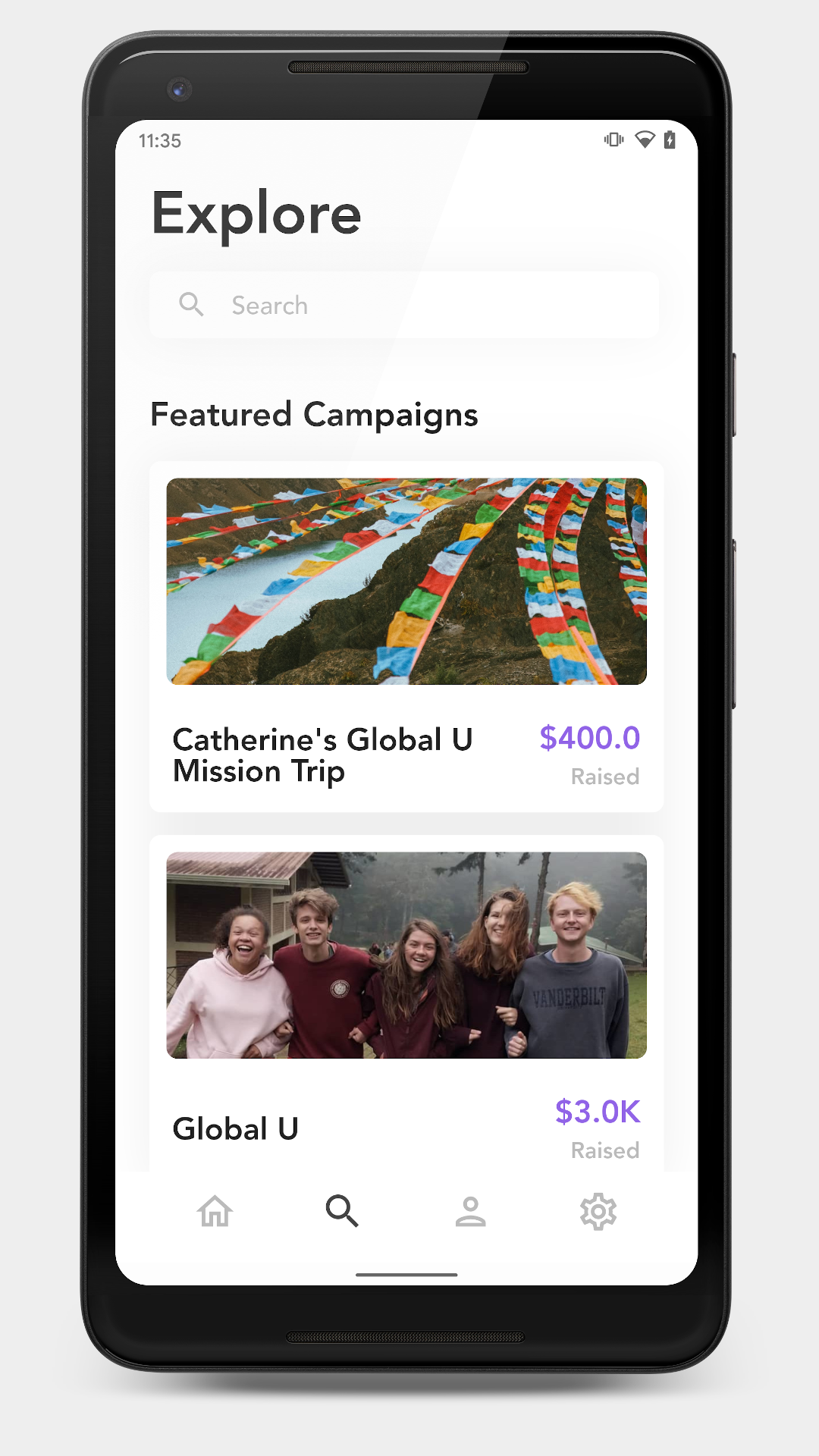 Klink Fundraising screenshot