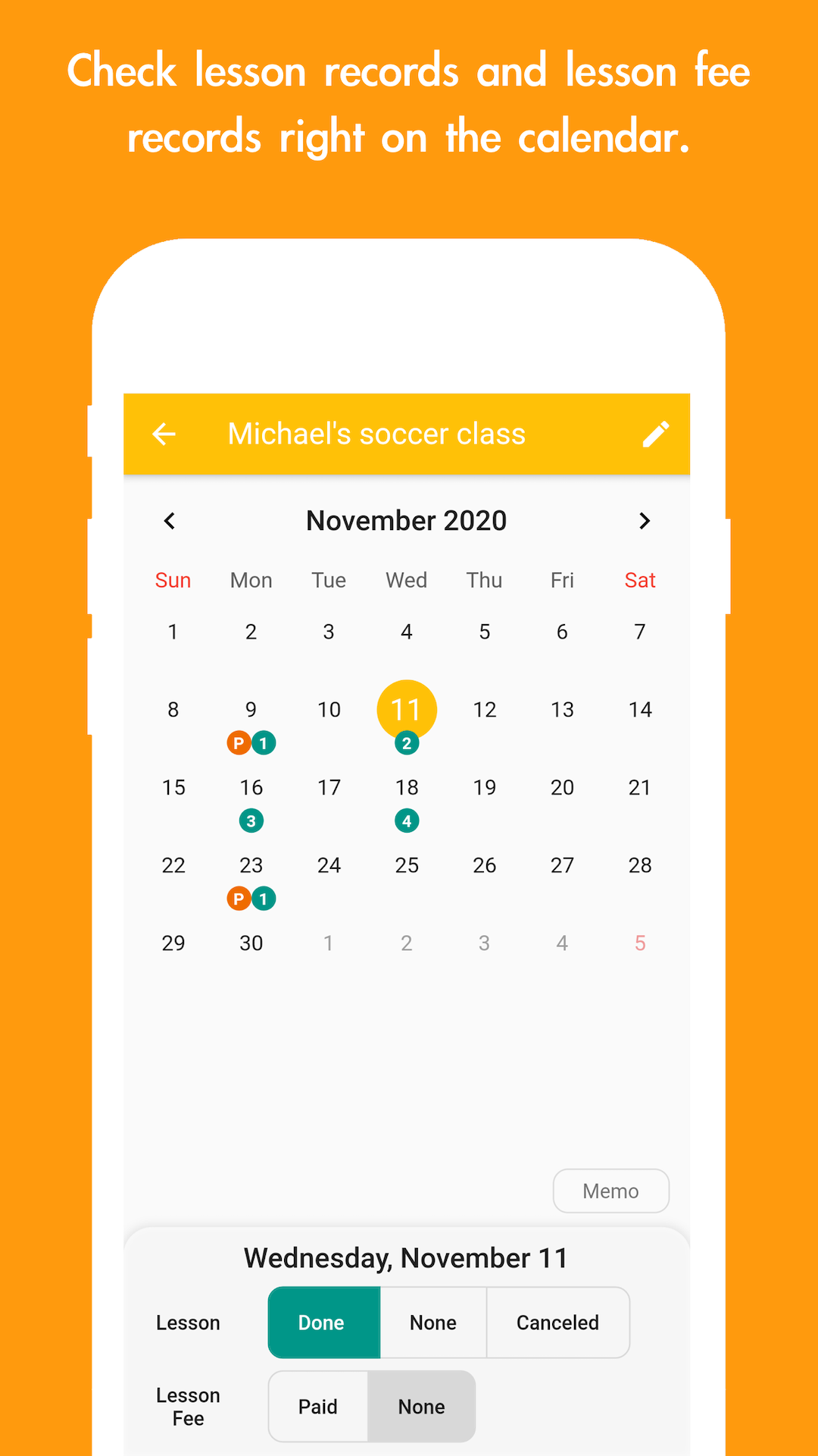 Lesson Note screenshot