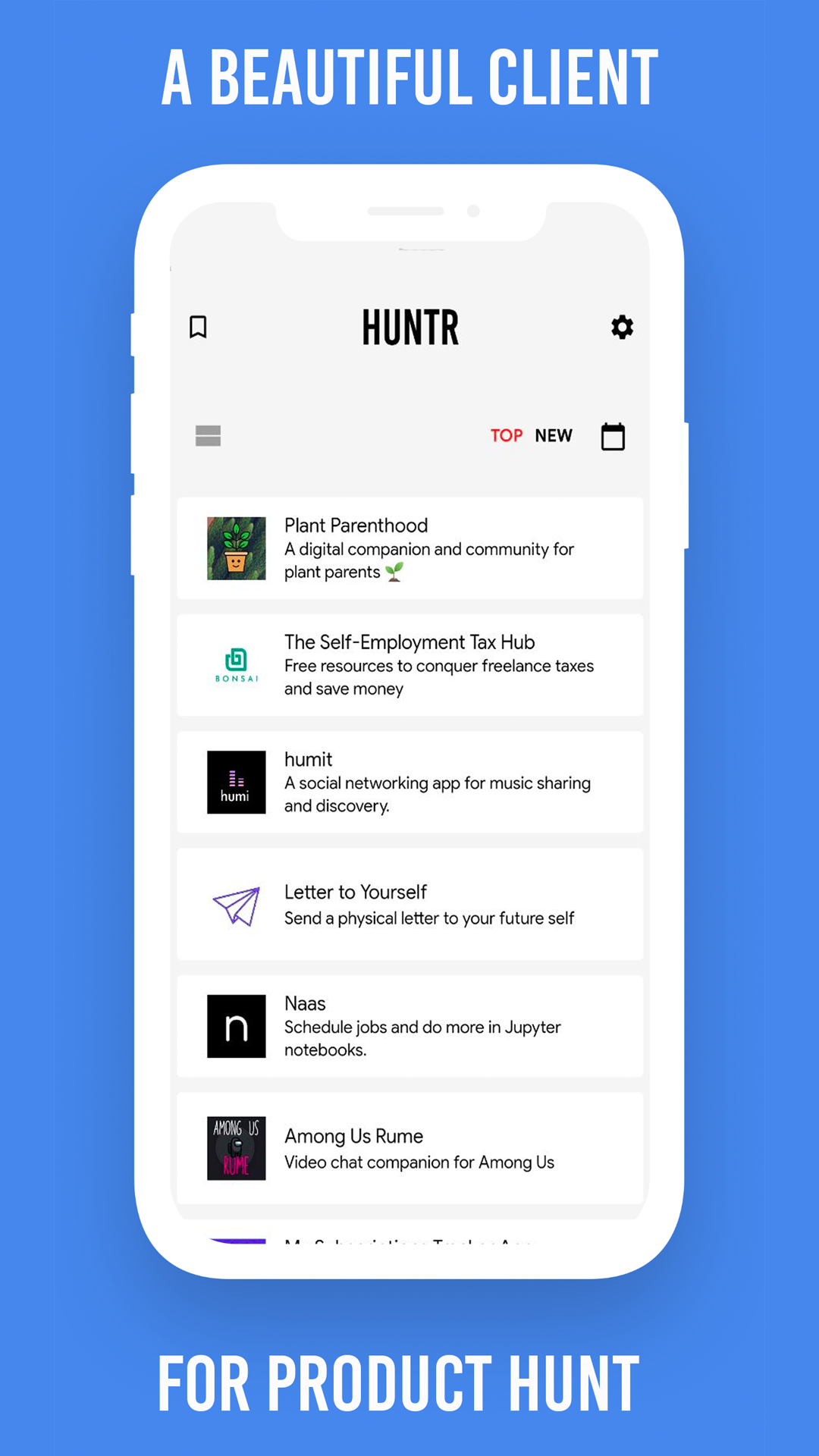 Huntr screenshot