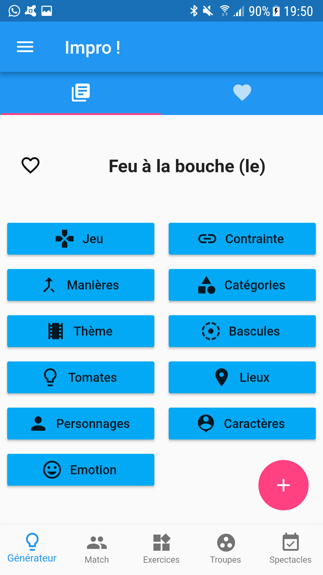 Improvisation théâtrale screenshot