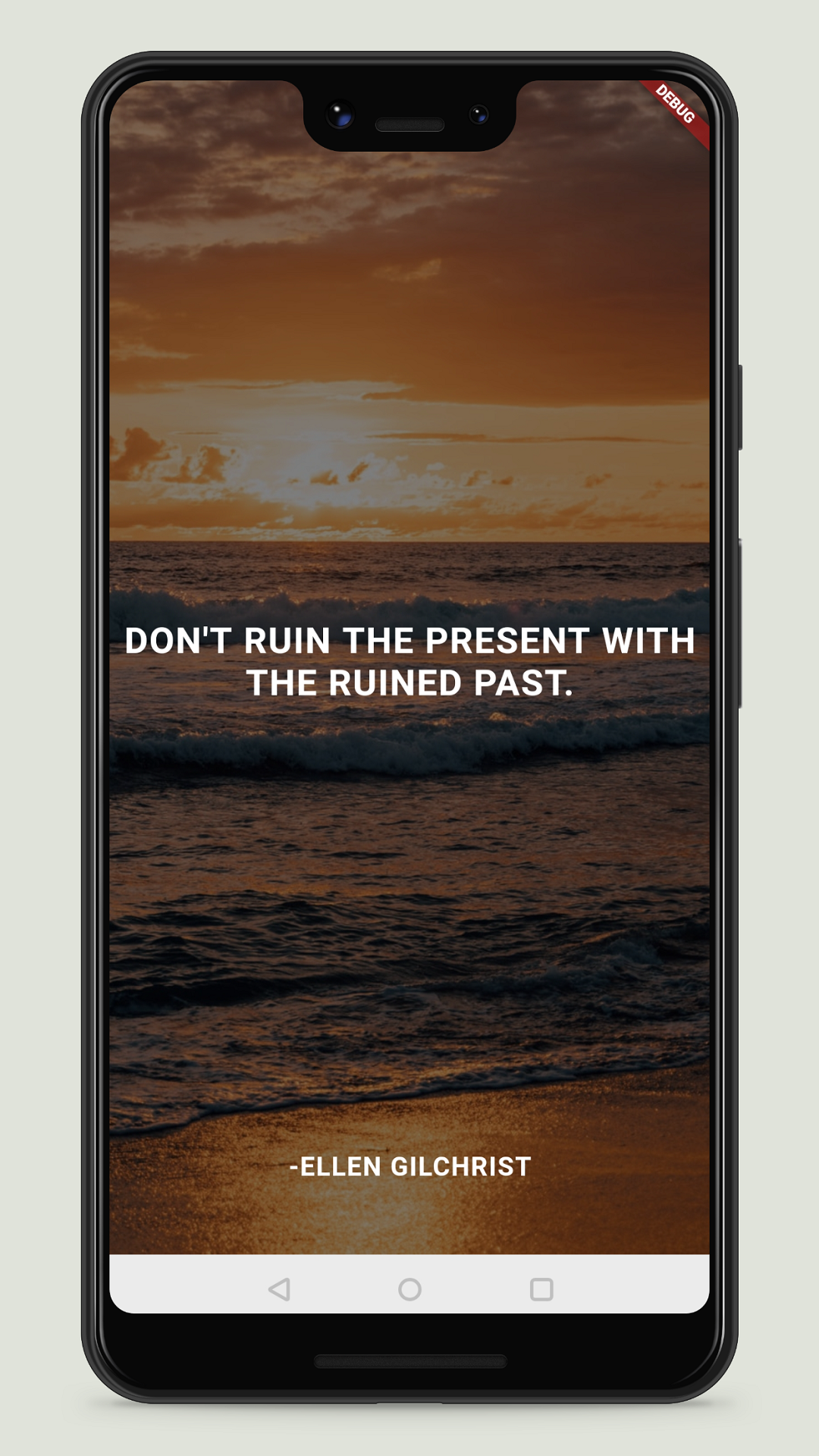 Simple Flutter Quotes App screenshot
