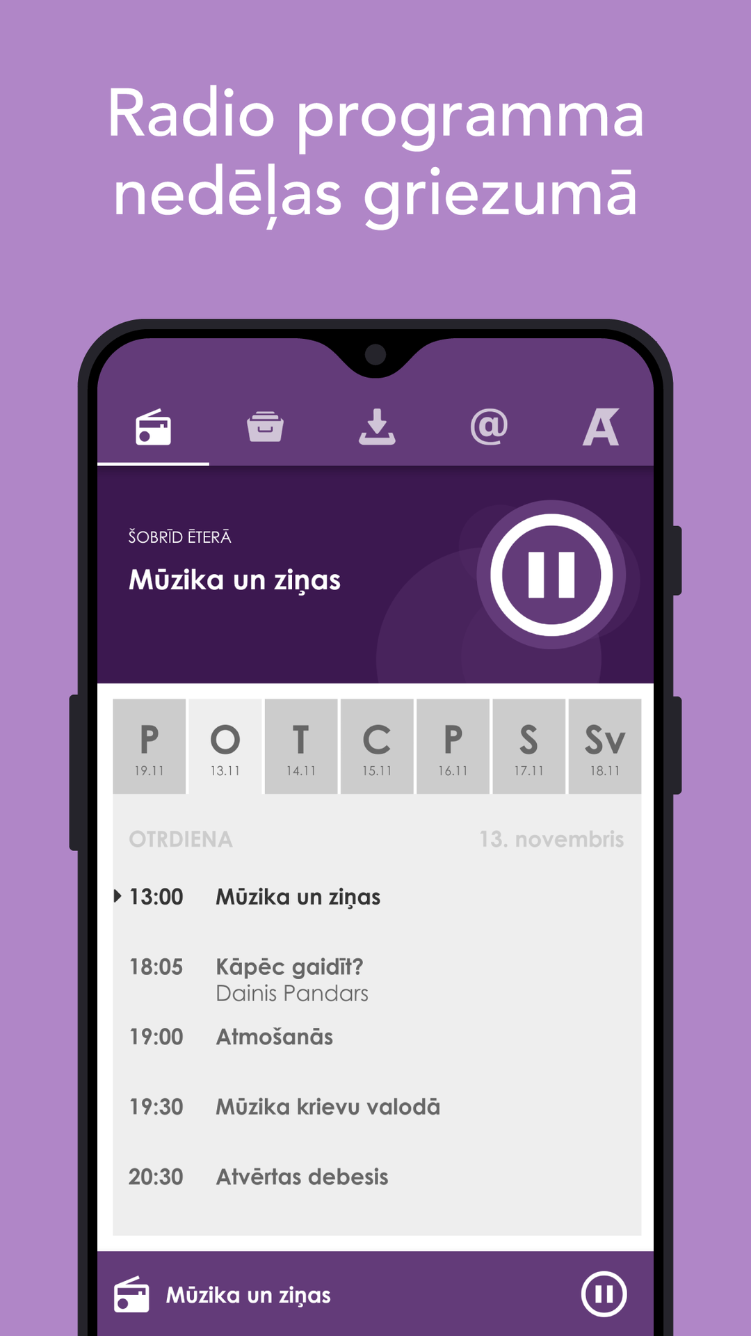 Latvian Christian Radio (LKR) screenshot