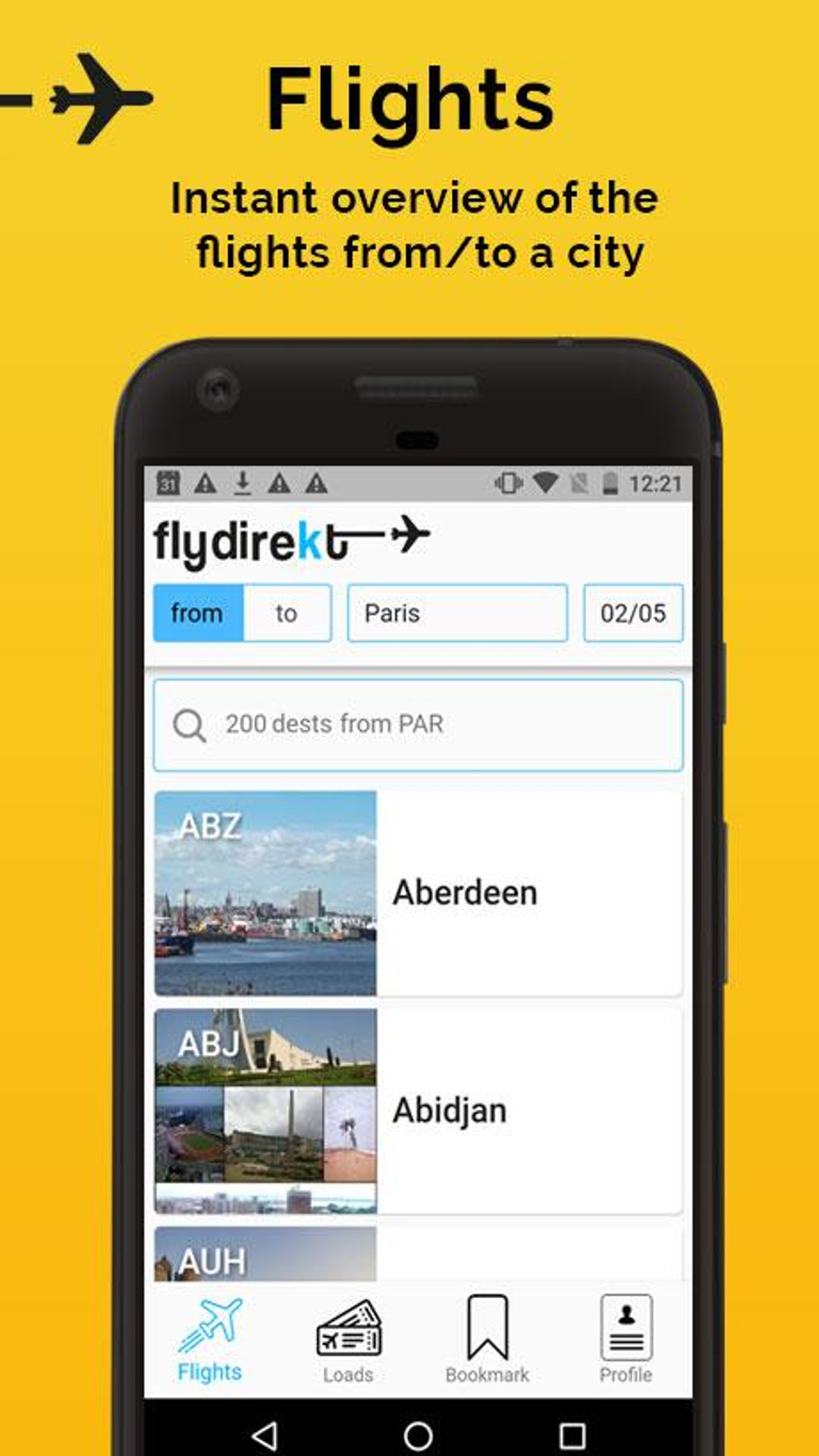 Flydirekt screenshot