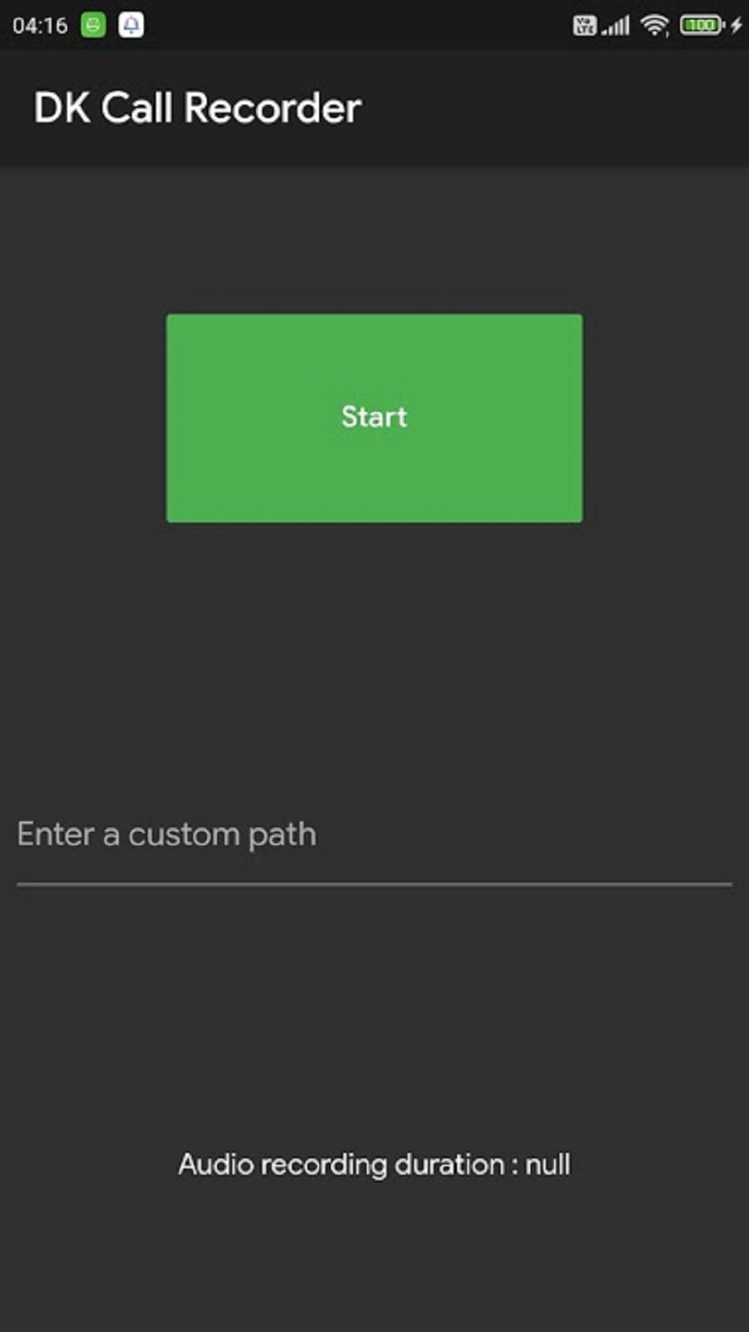DK Call Recorder - Android Audio Recorder screenshot