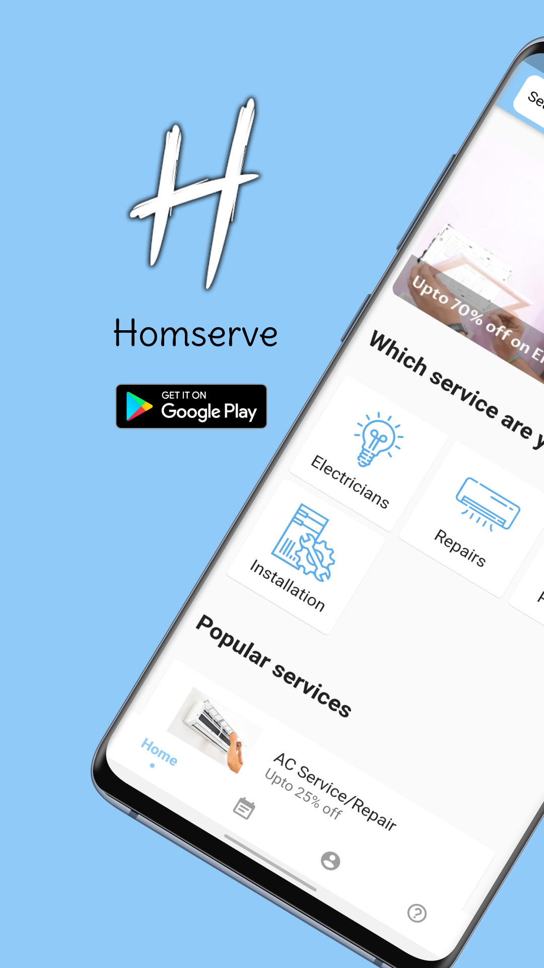 Homserve screenshot