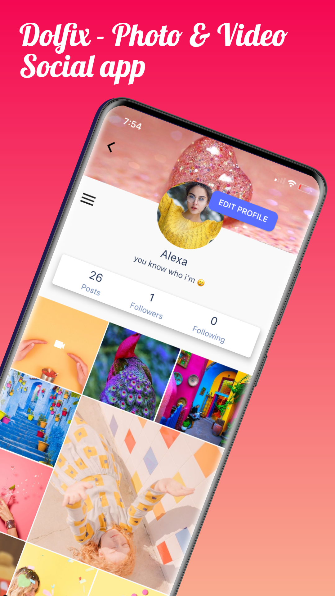 Dolfix -Photo Video social App screenshot