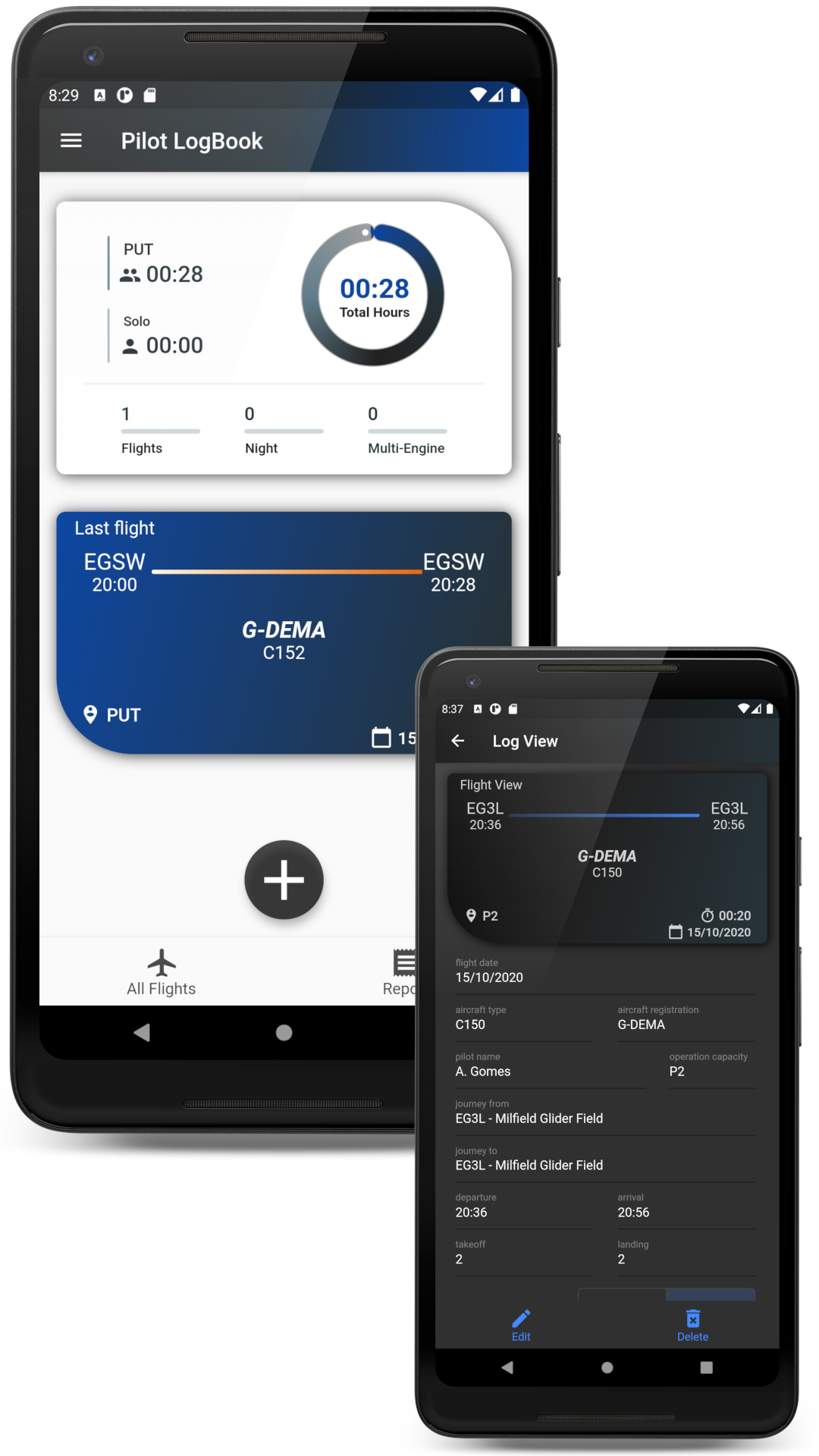 PPL Pilot Logbook screenshot