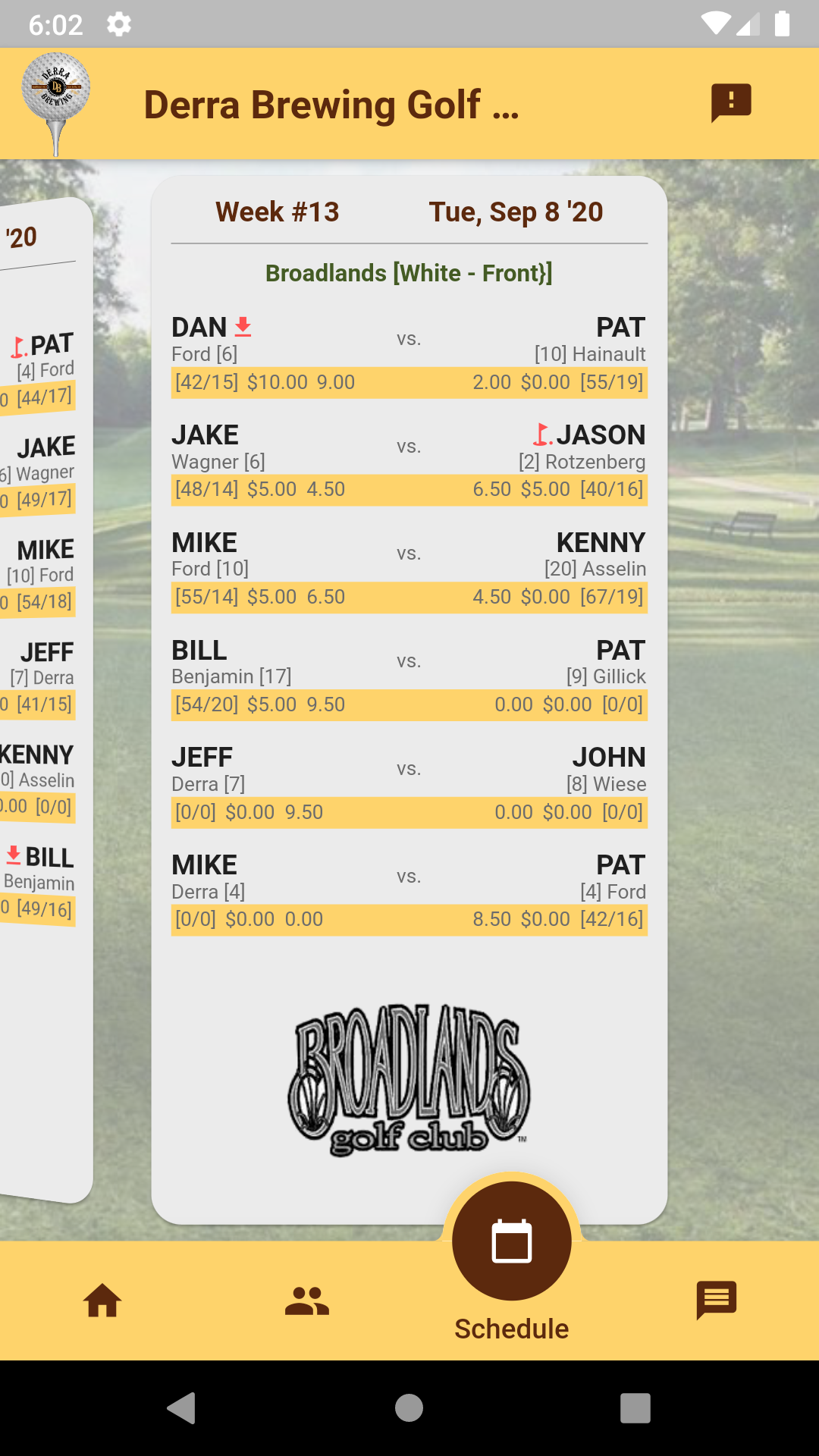 Derra Brewing Golf League screenshot